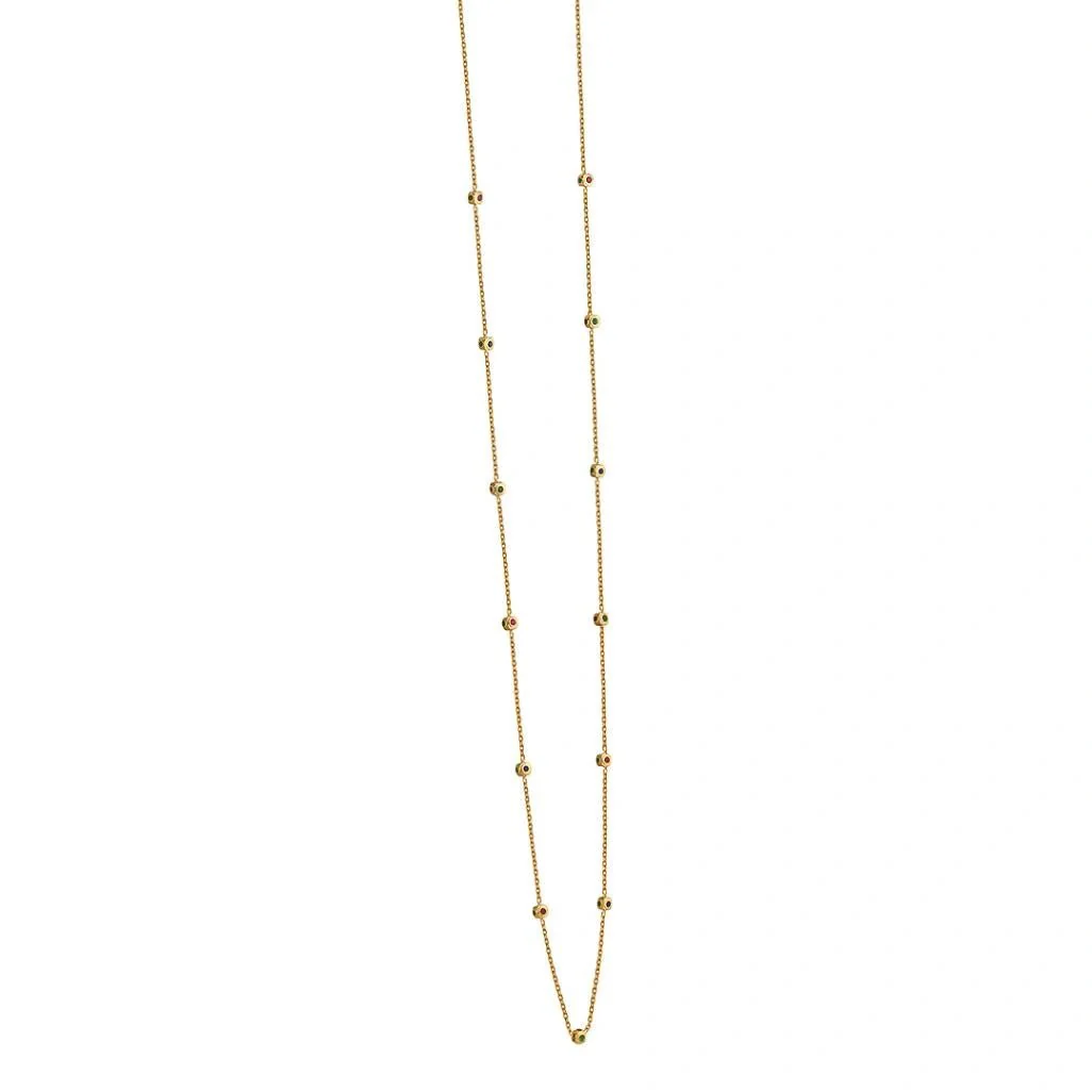 Aria Rainbow Dot Necklace - Image 4