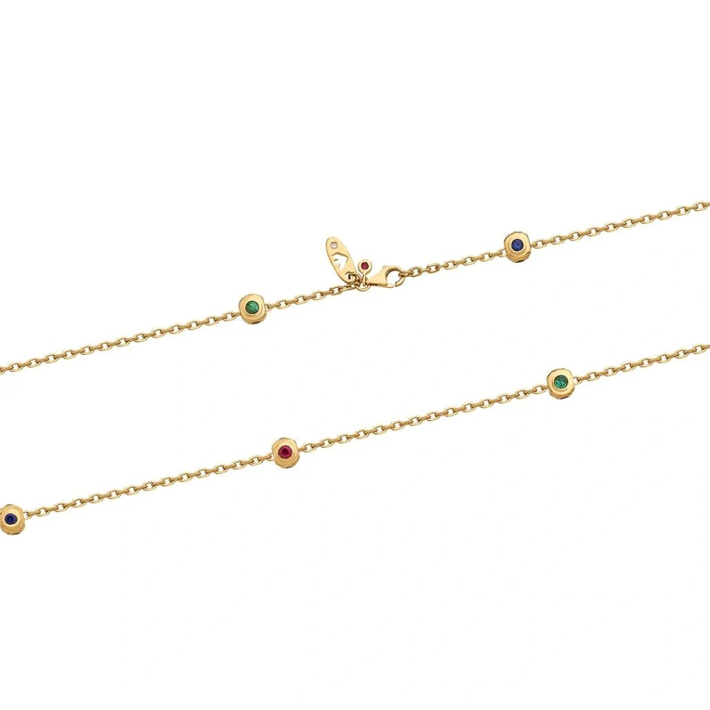 Aria Rainbow Dot Necklace - Image 5