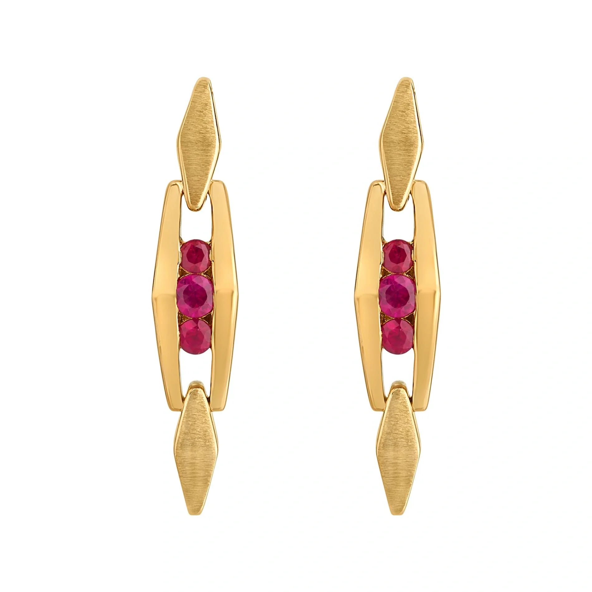 Aria Ruby Axis Gold Drops