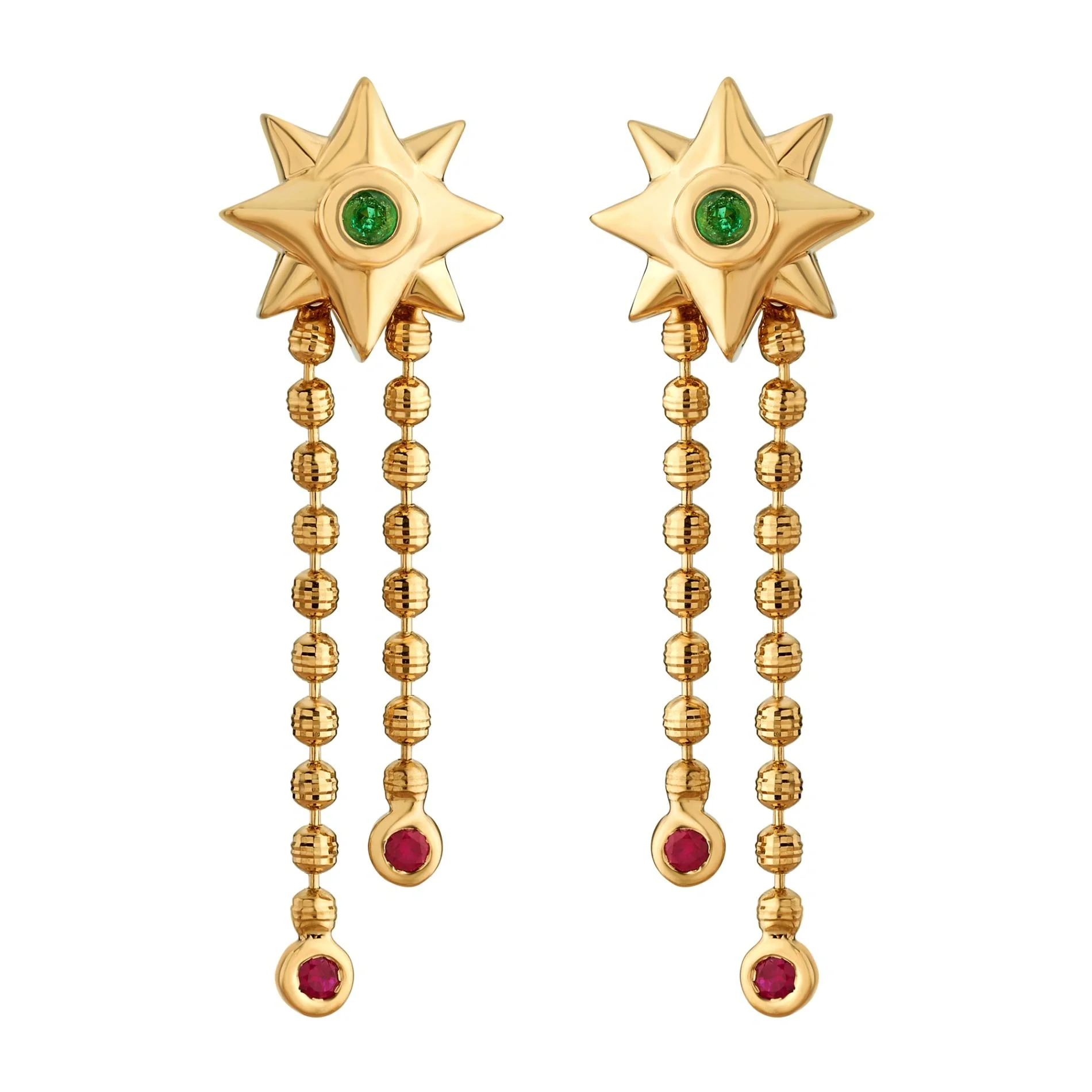 Aria Solar Starburst Drop Earrings