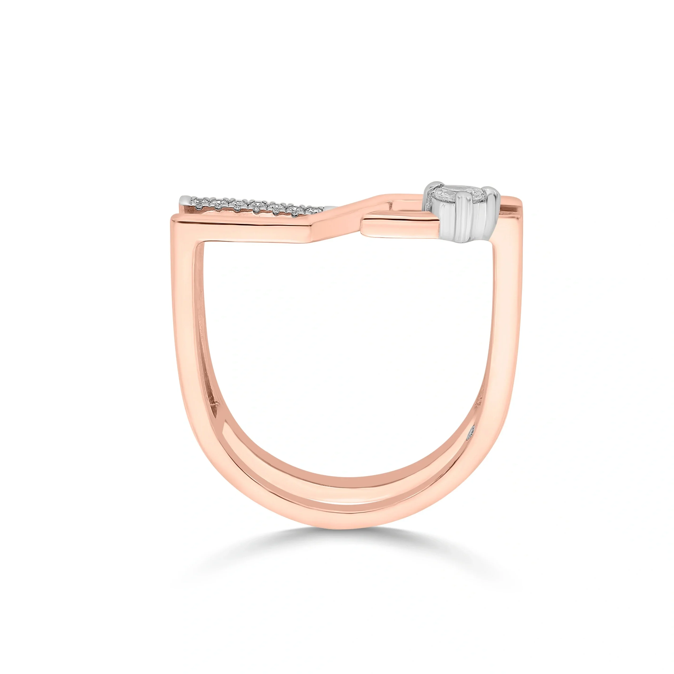 Boujee Velocity Arc Diamond Ring - Image 4