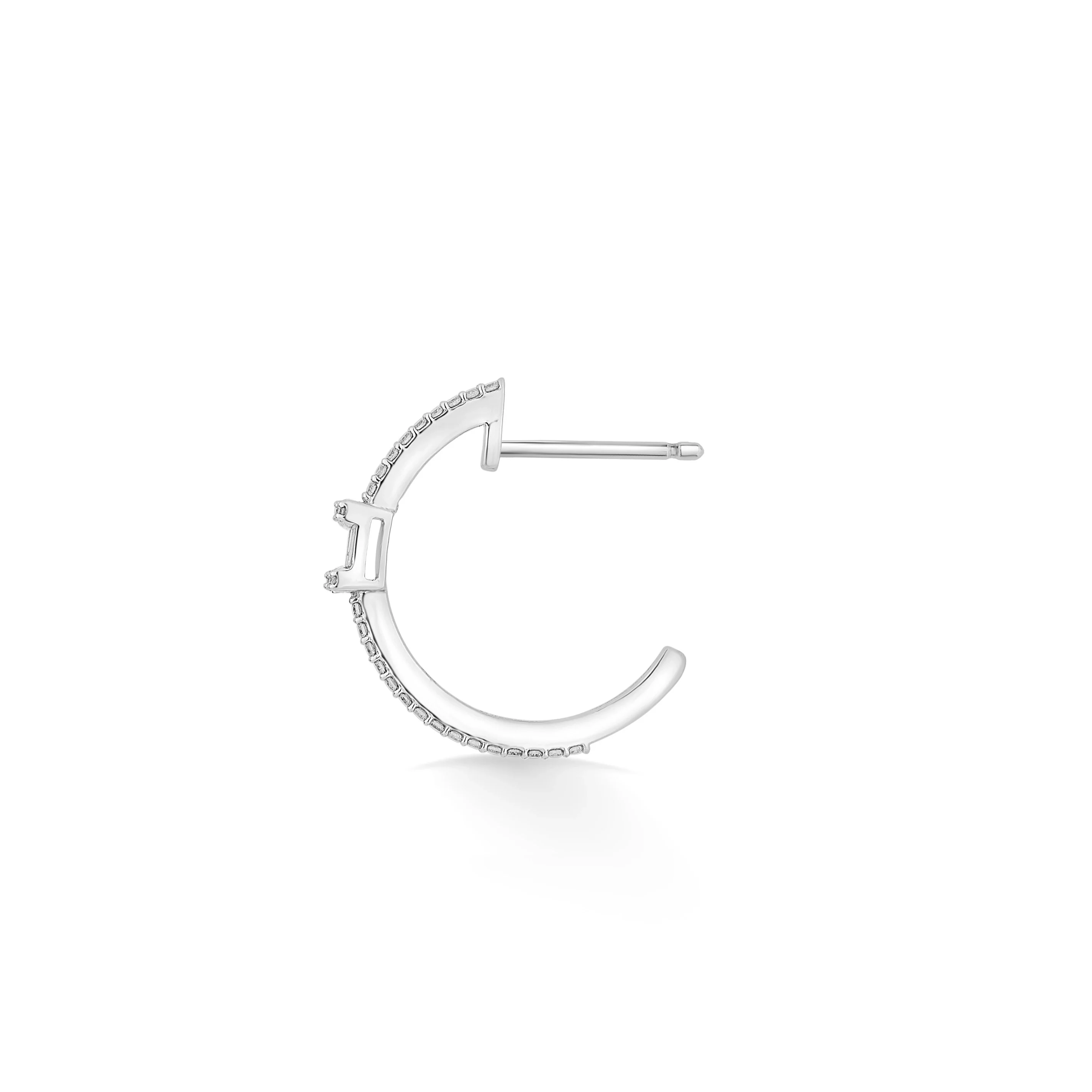 Classic Geometric Center Sparkle Earrings - Image 4