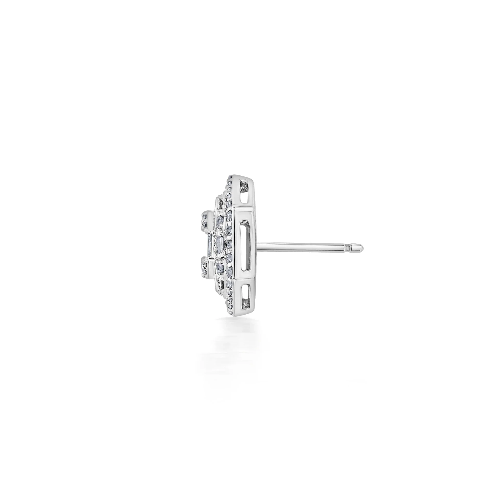 Classic Hexa Glow Diamond Stud Earrings - Image 3