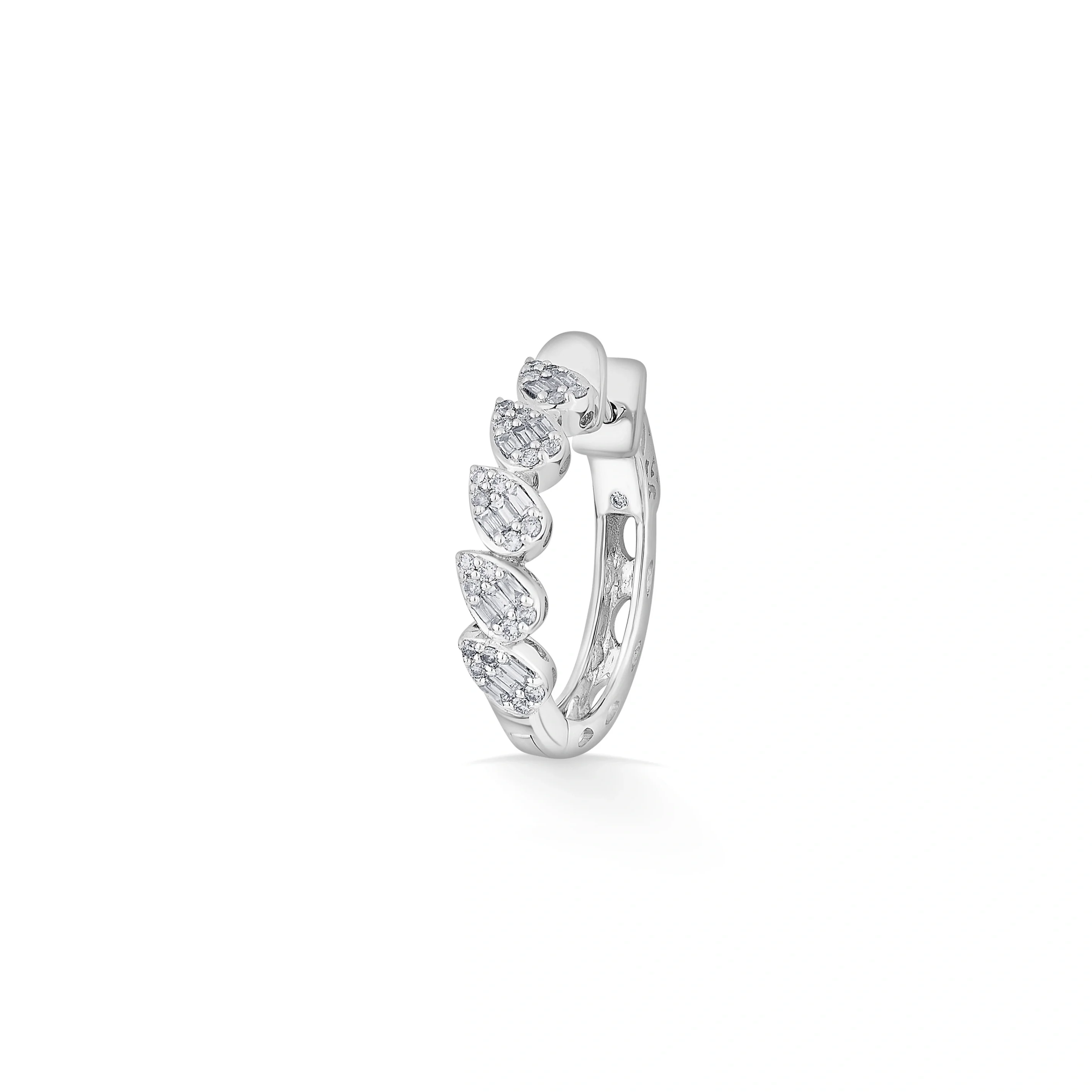Classic Intertwined Leaf Hoops - Image 3