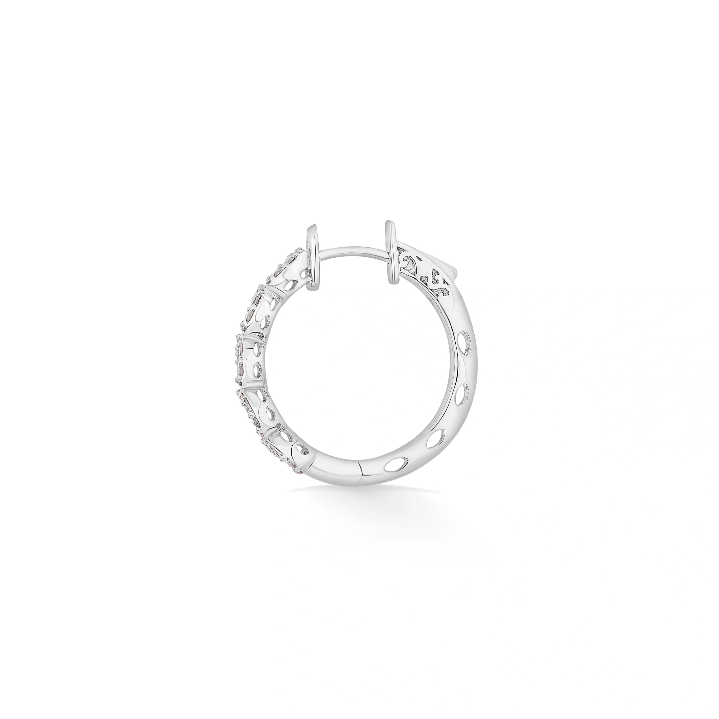 Classic Intertwined Leaf Hoops - Image 4