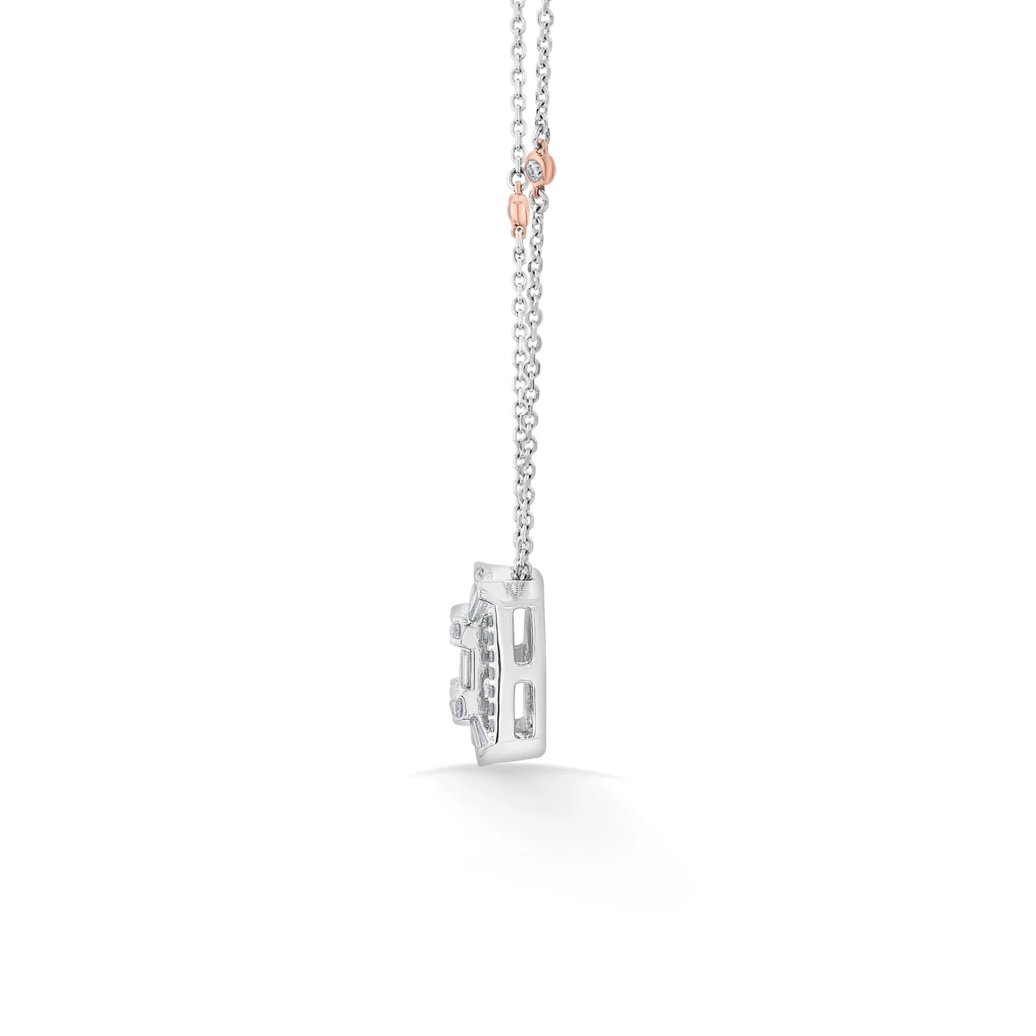Classic Lustre Square Halo Pendant - Image 3