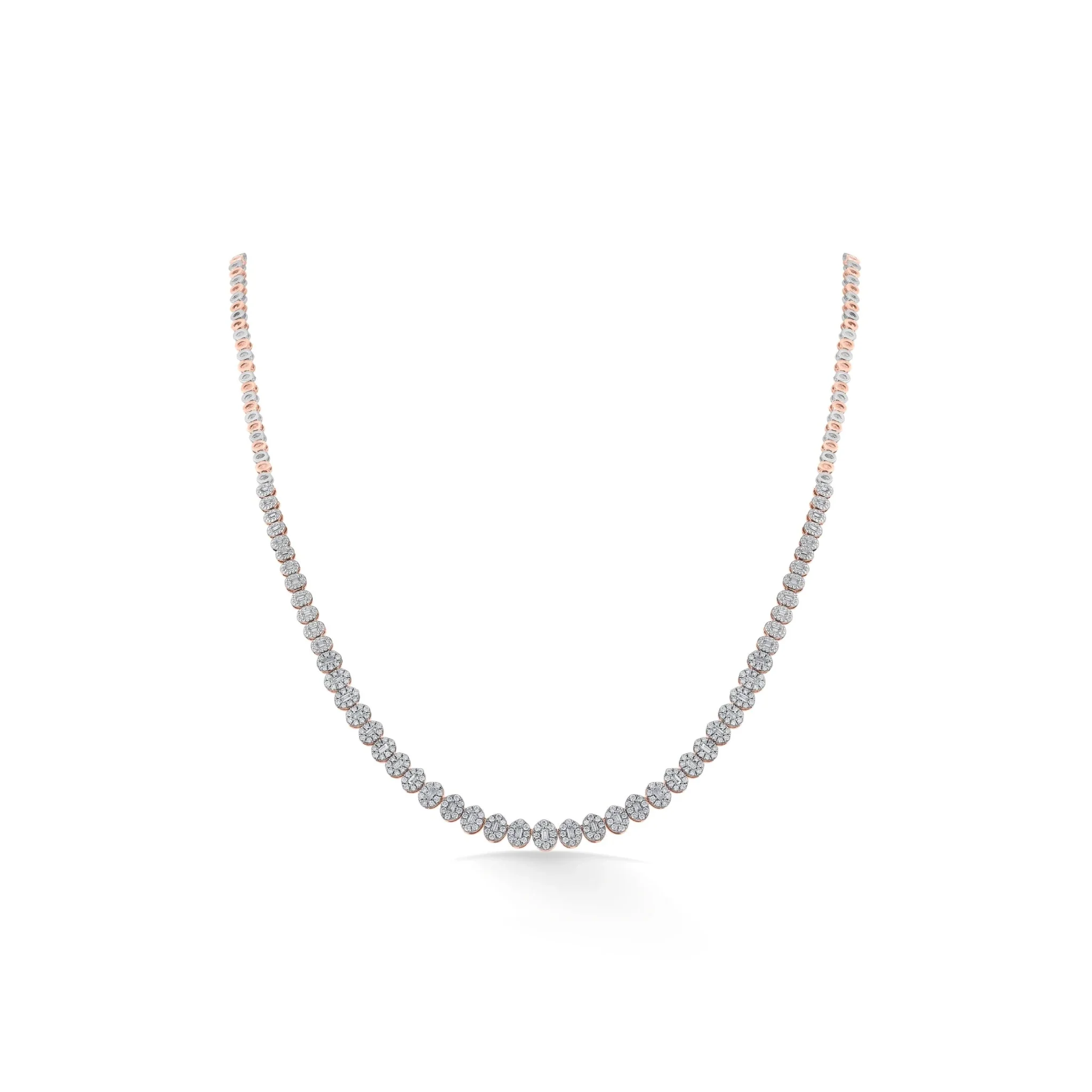 Classic Rose Whisper Diamond Elegance Necklace