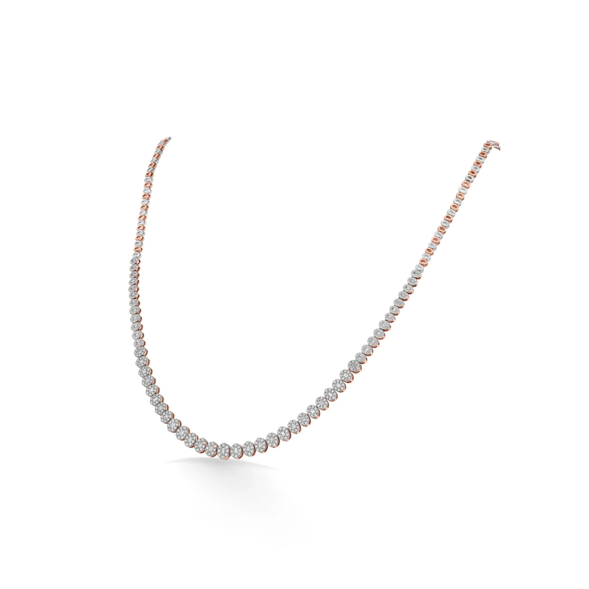 Classic Rose Whisper Diamond Elegance Necklace - Image 2