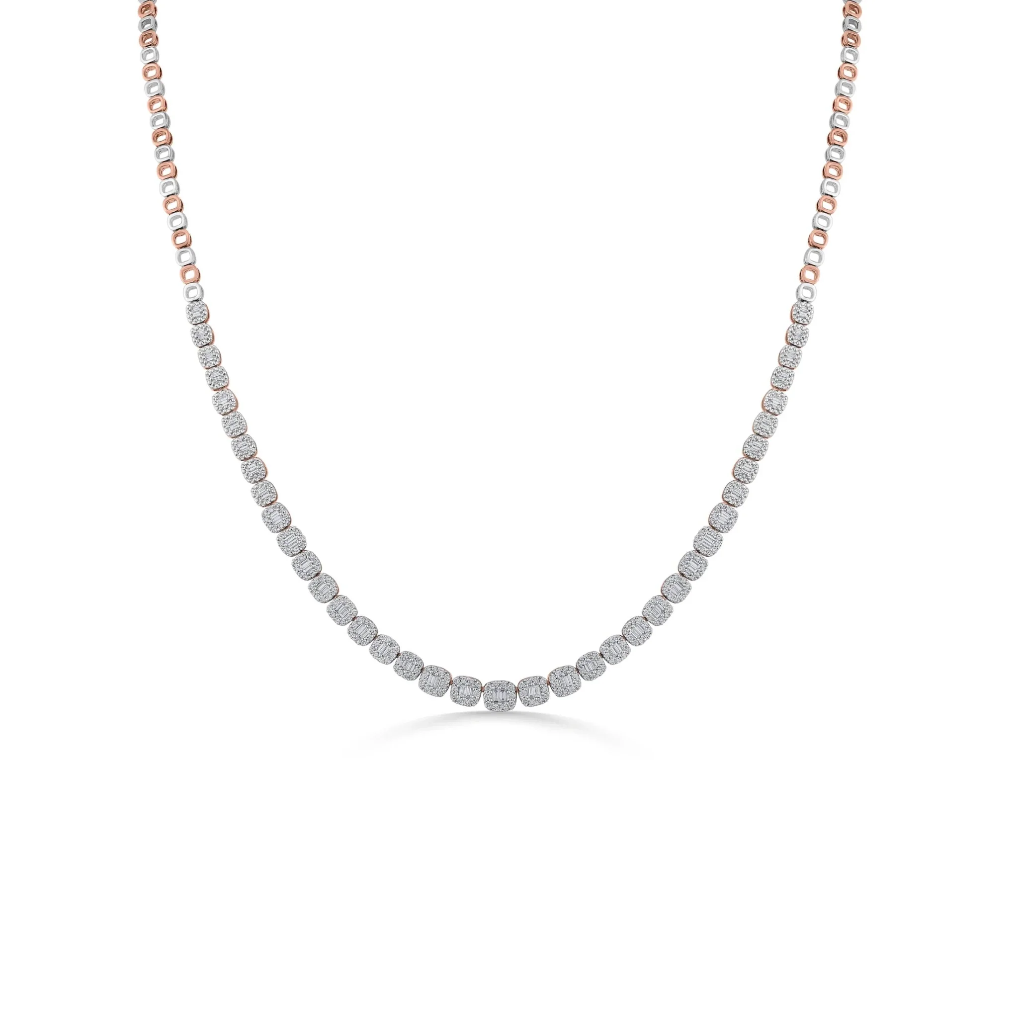 Classic Rose Whisper Diamond Elegance Necklace - Image 3