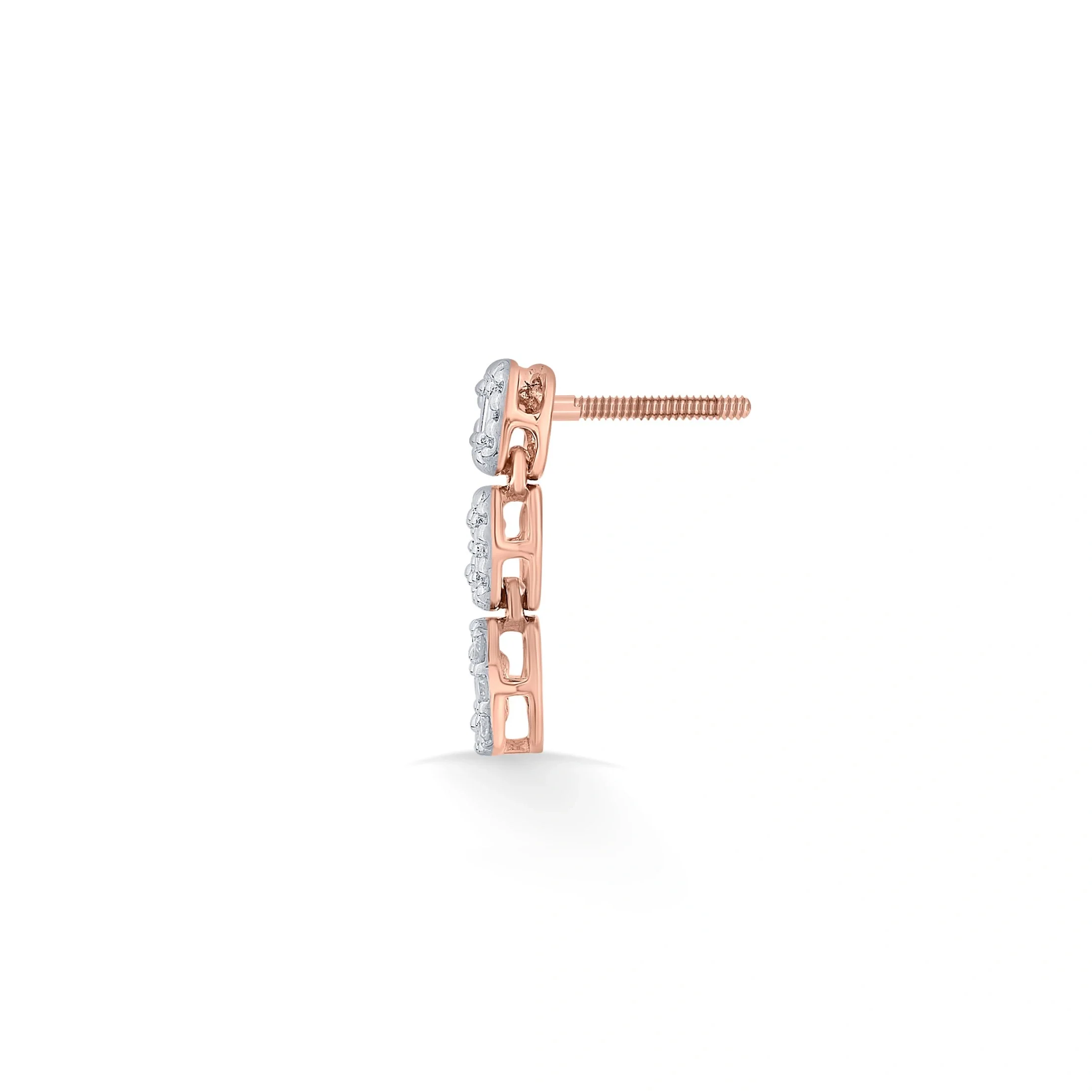Classic Stacked Square Earrings - Image 3