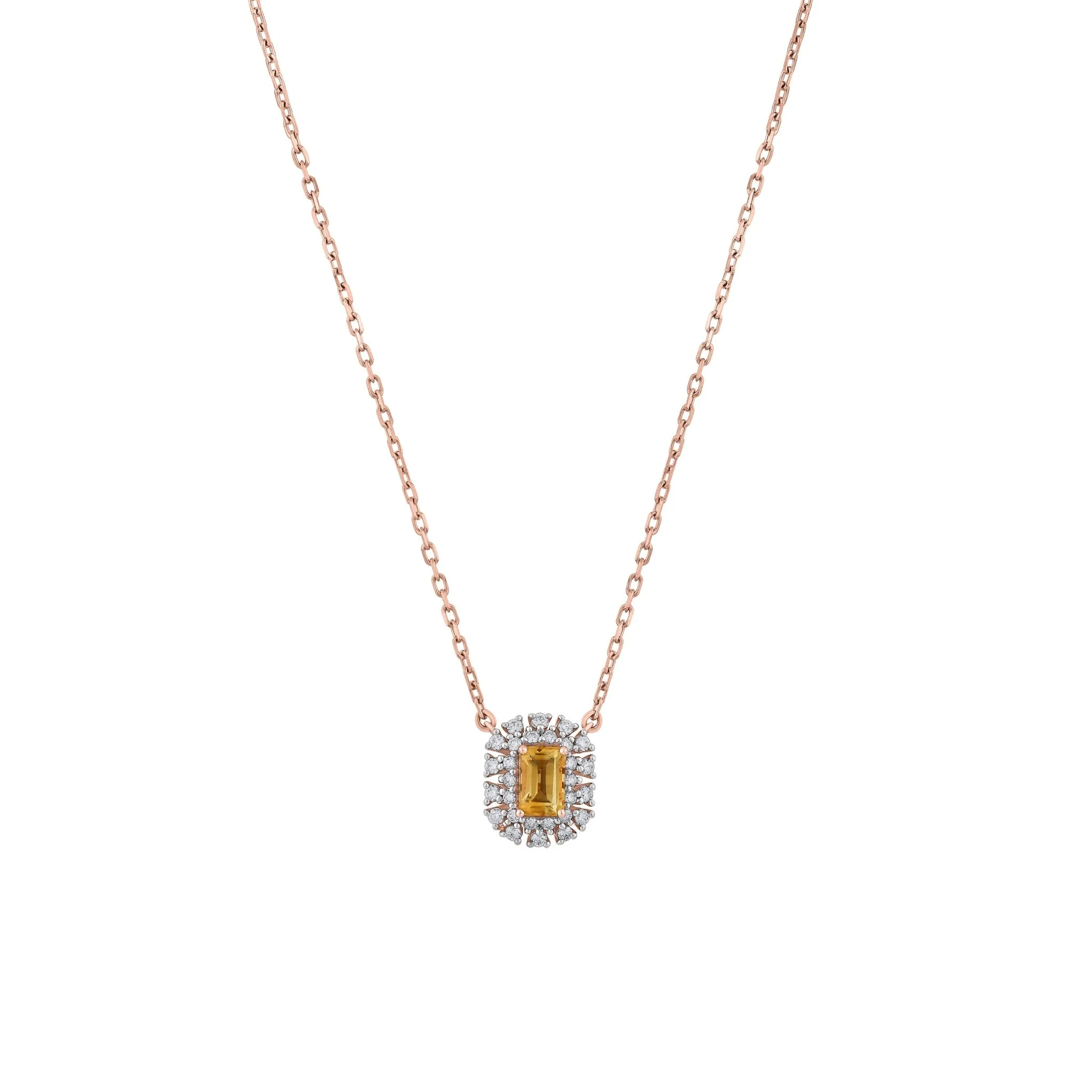 Color Pop Amber Glow Chain Pendant