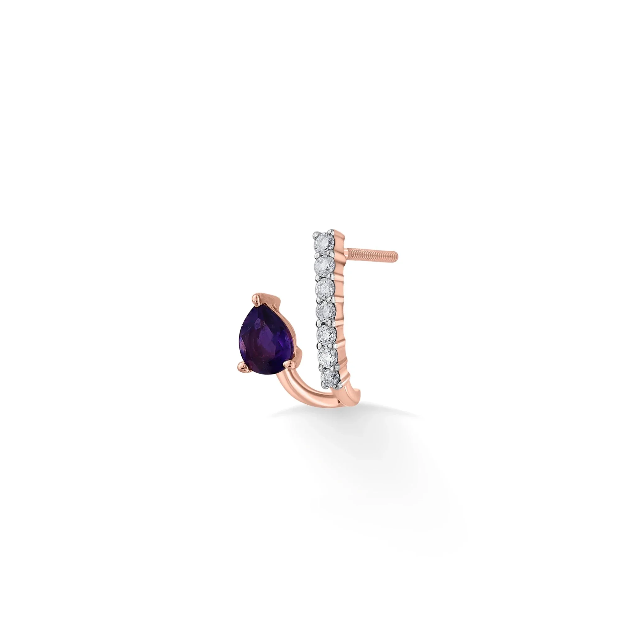 Color Pop Amethyst Drop Radiance Earrings - Image 2