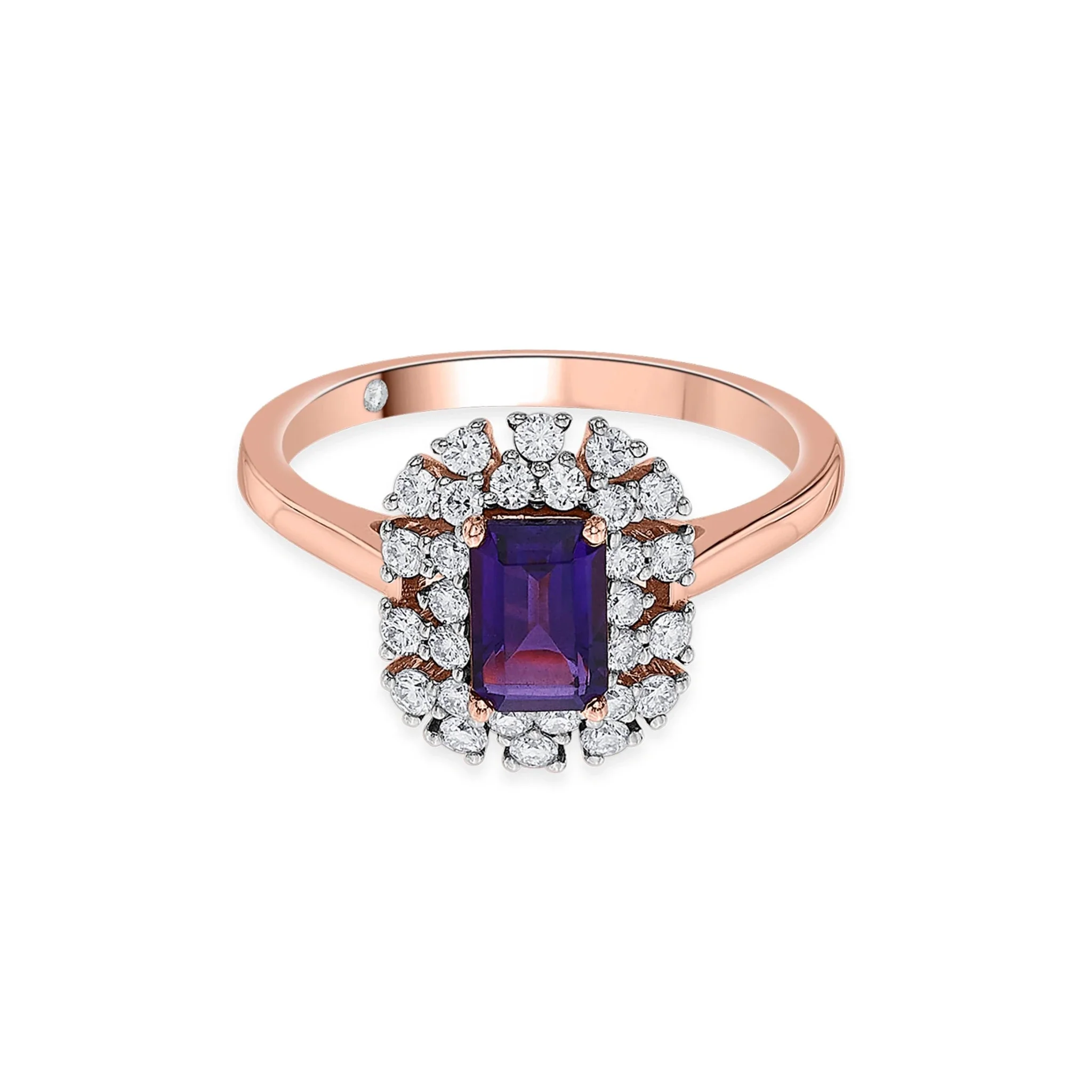 Color Pop Amethyst Royal Halo Ring - Image 2