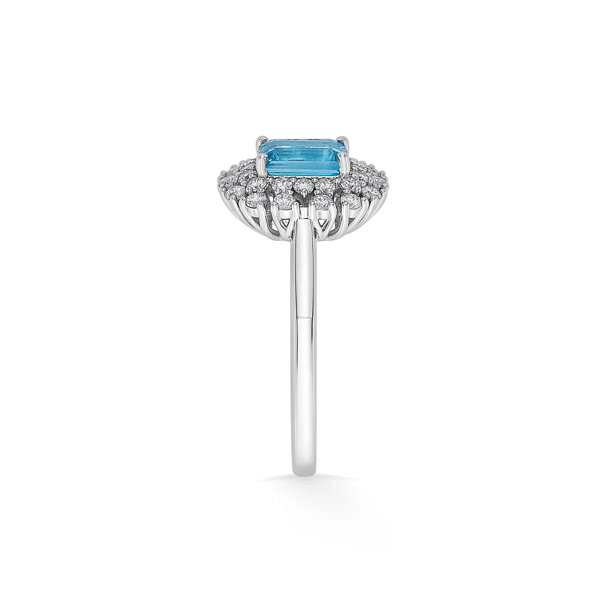 Color Pop Blue Topaz Regal Halo Ring - Image 4