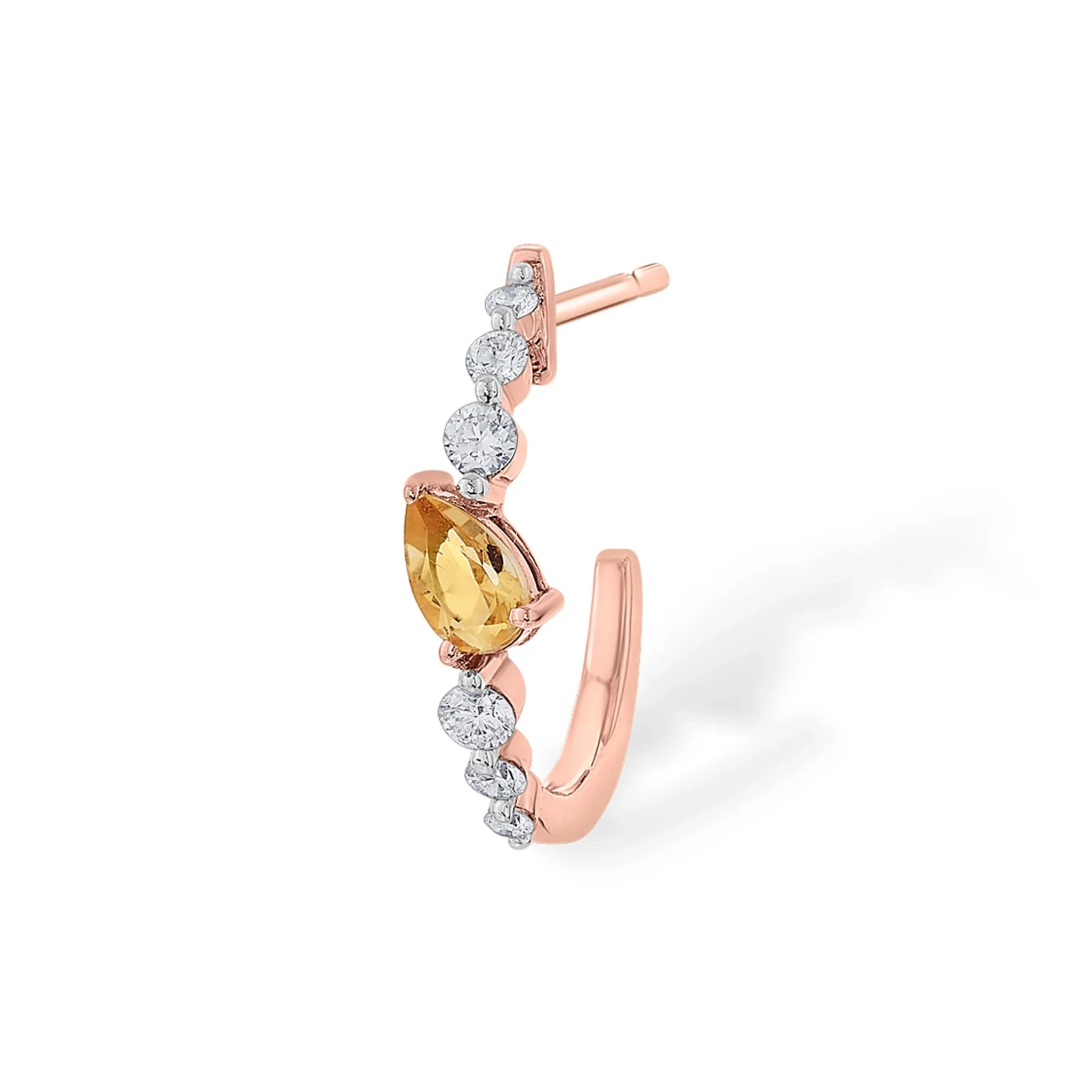 Color Pop Citrine Marquise Sparkle Drop Earrings - Image 2