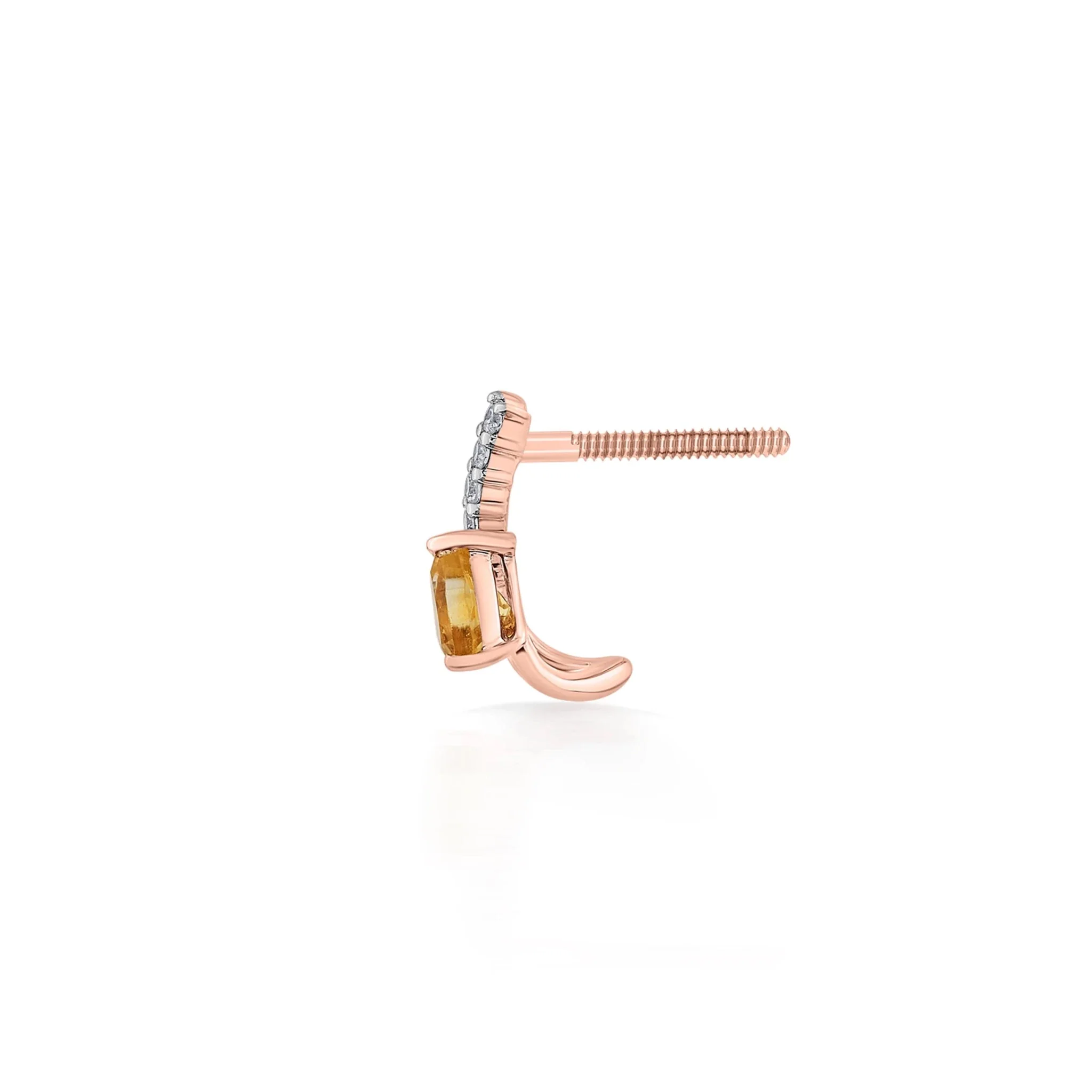Color Pop Citrine Teardrop Glow Earrings - Image 3