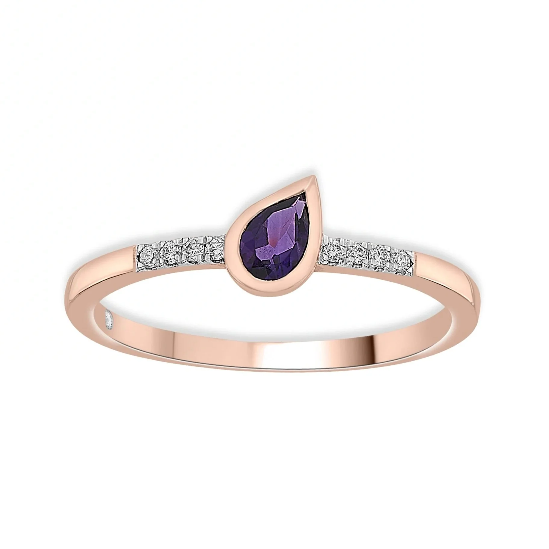 Color Pop Drop Elegance Ring in Amethyst - Image 2