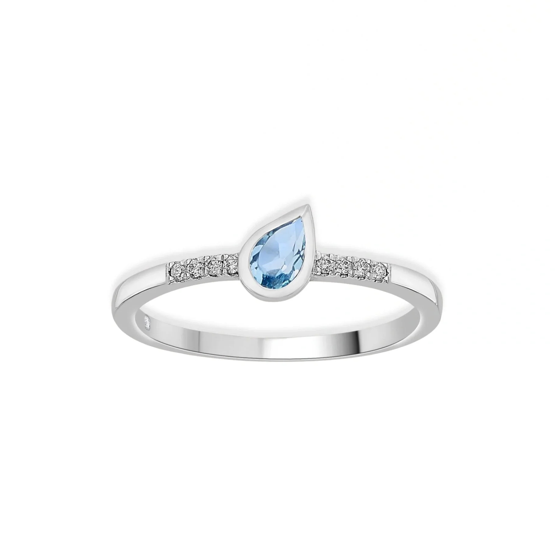 Color Pop Drop Elegance Ring in Blue Topaz - Image 2