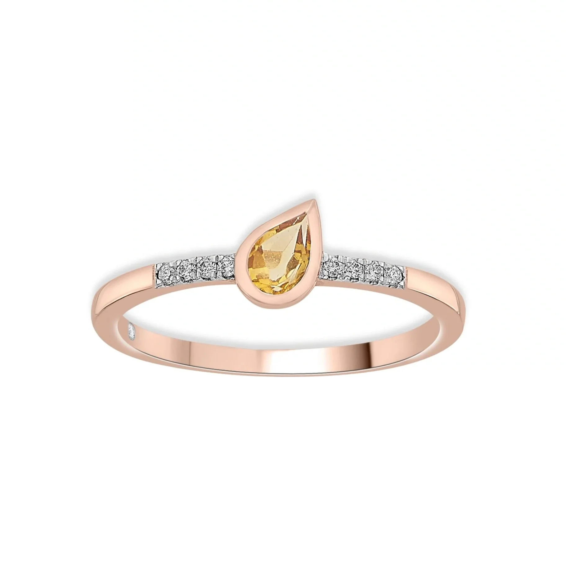 Color Pop Drop Elegance Ring in Citrine - Image 2