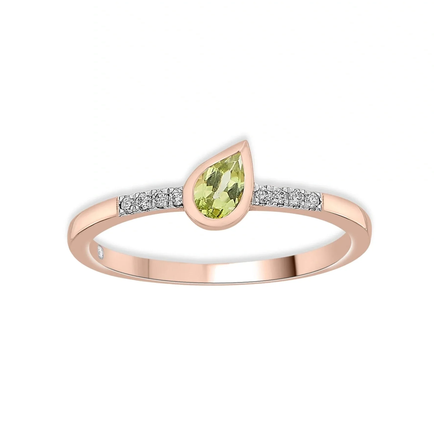 Color Pop Drop Elegance Ring in Peridot - Image 2
