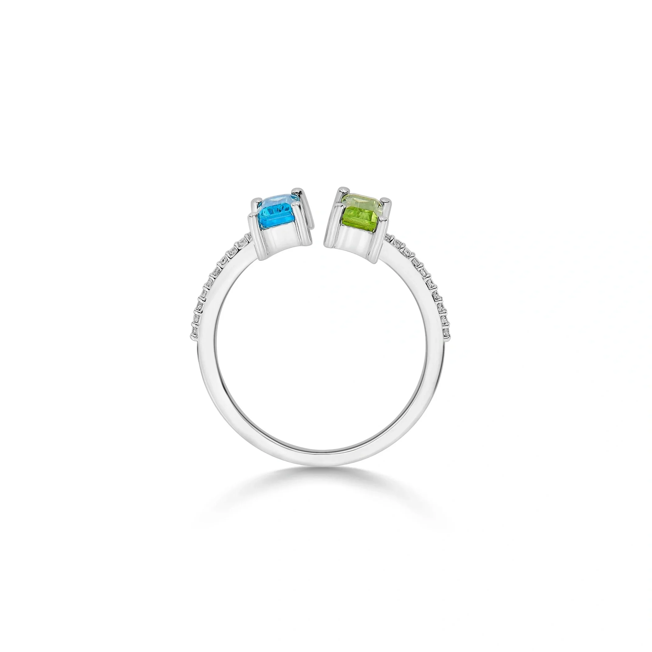 Color Pop Emerald Cut Duo Ring - Image 4