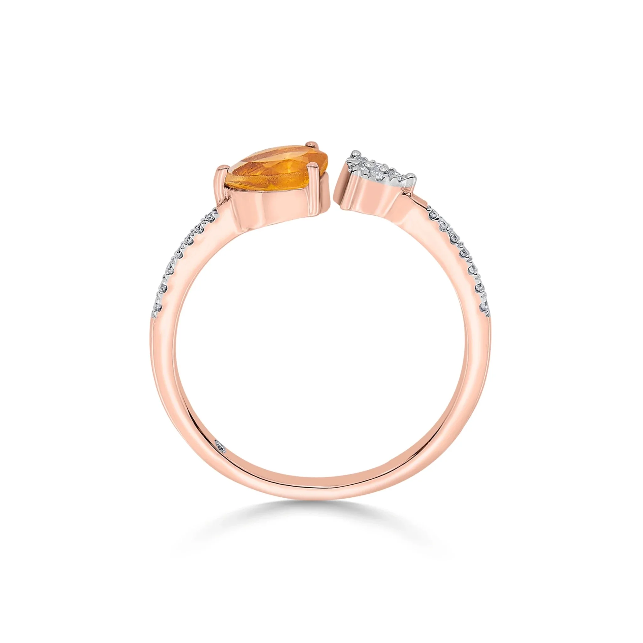 Color Pop Open Embrace Ring in Citrine - Image 4