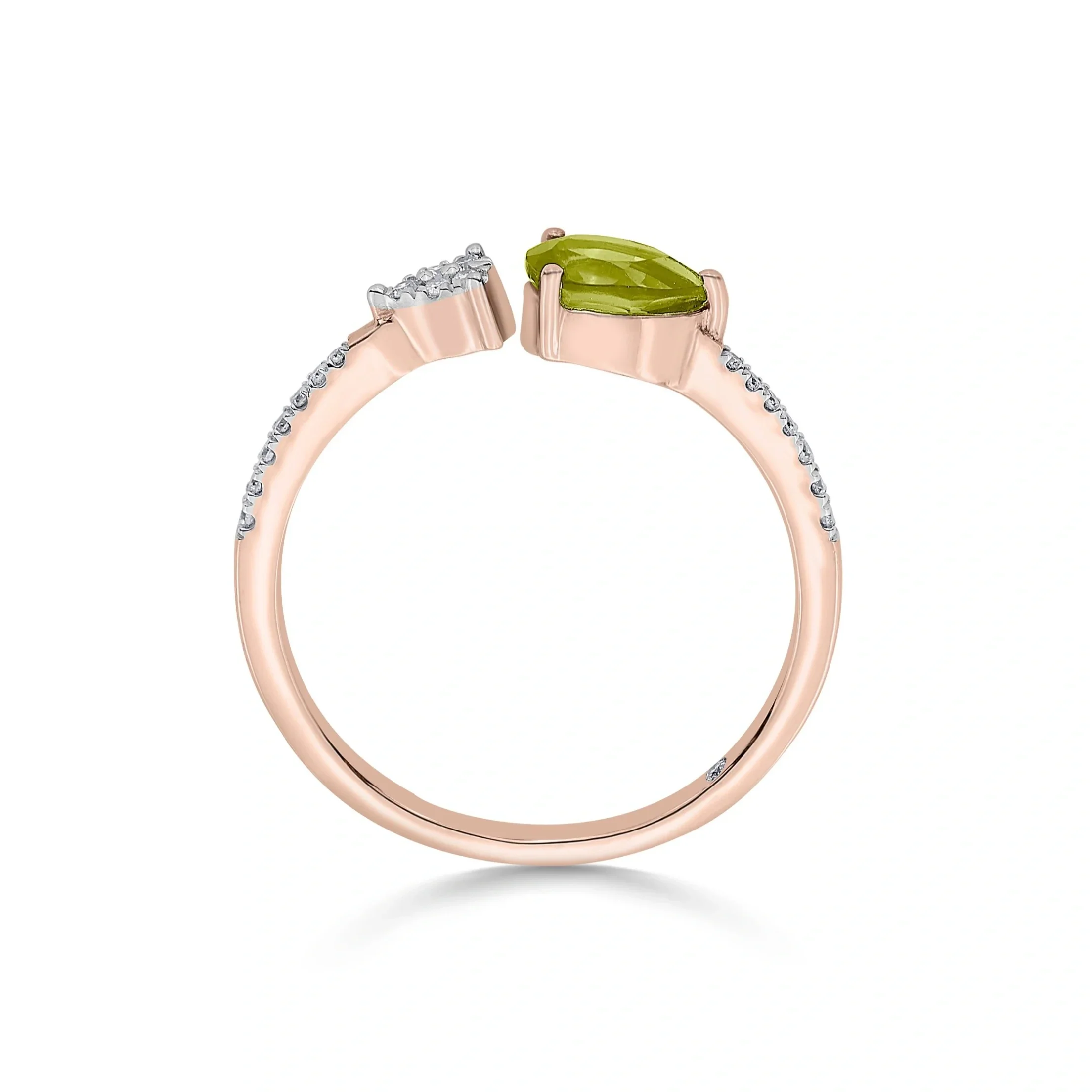 Color Pop Open Embrace Ring in Peridot - Image 4