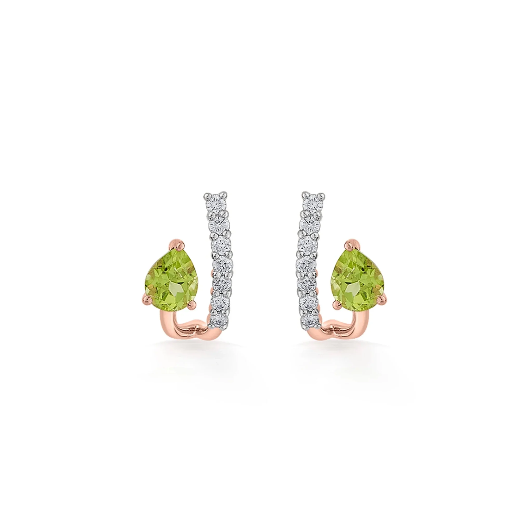 Color Pop Peridot Teardrop Spark Earrings