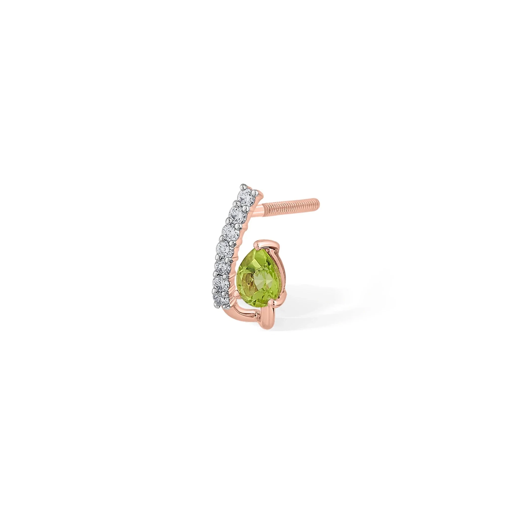 Color Pop Peridot Teardrop Spark Earrings - Image 2