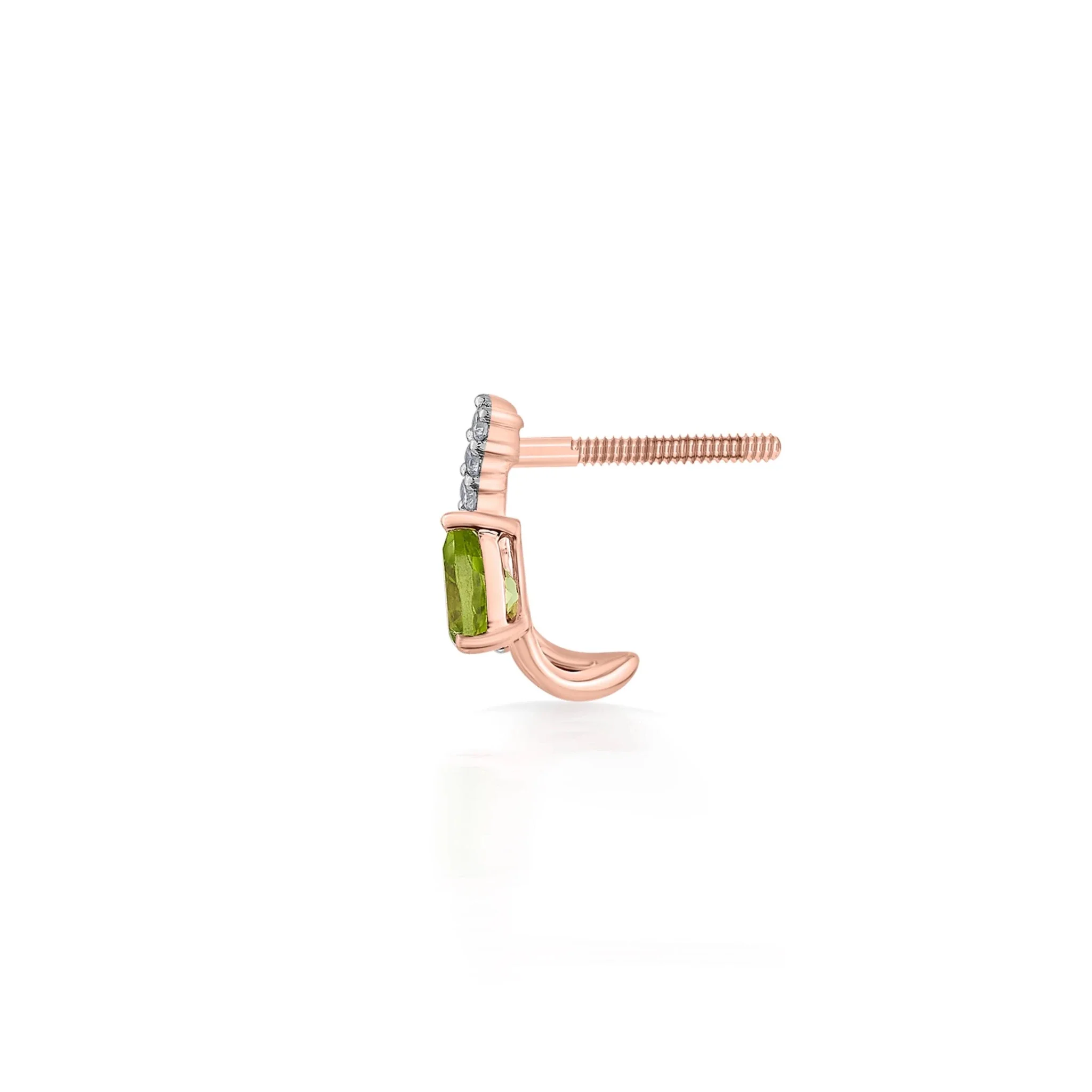 Color Pop Peridot Teardrop Spark Earrings - Image 3