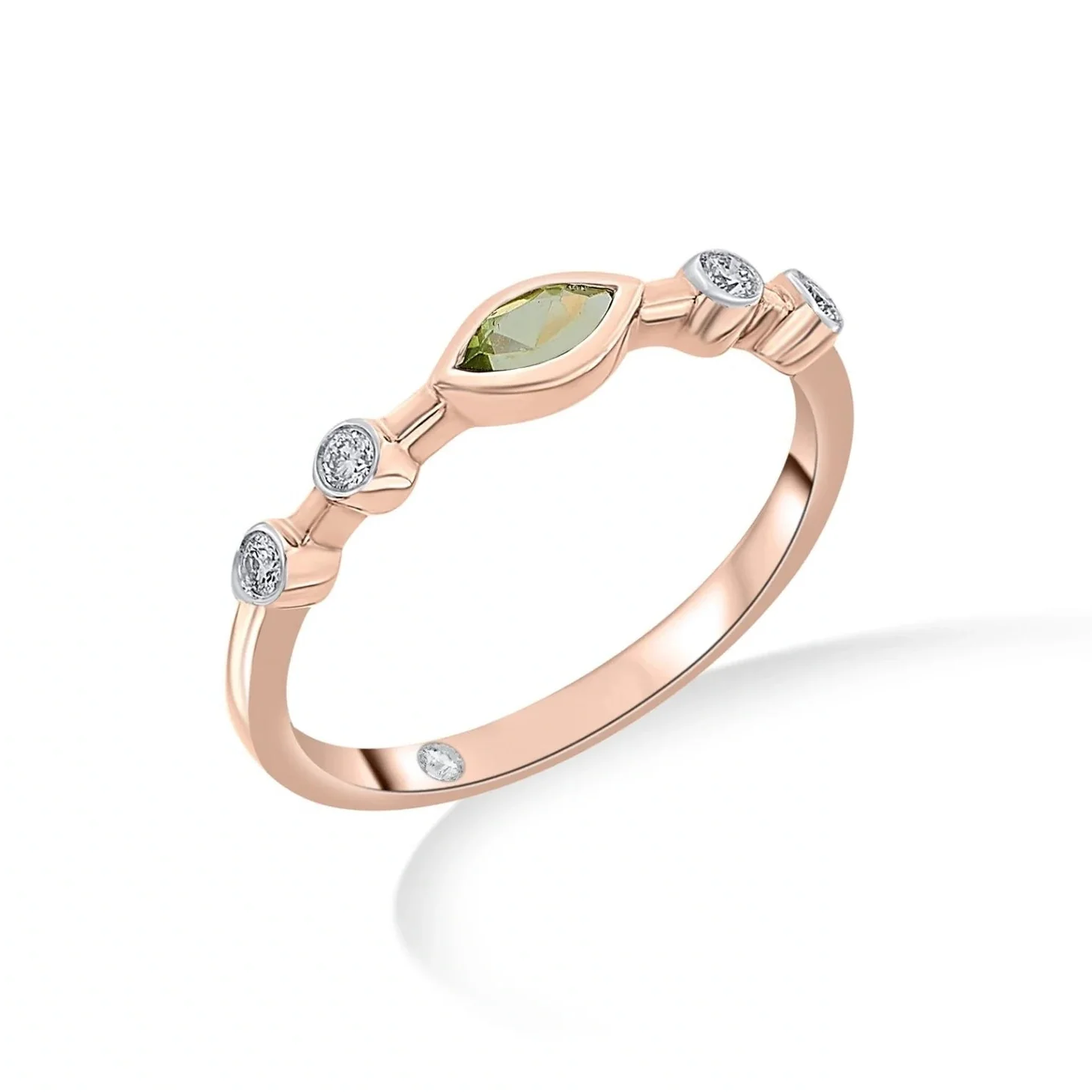 Color Pop Starlight Orbit Ring in Peridot