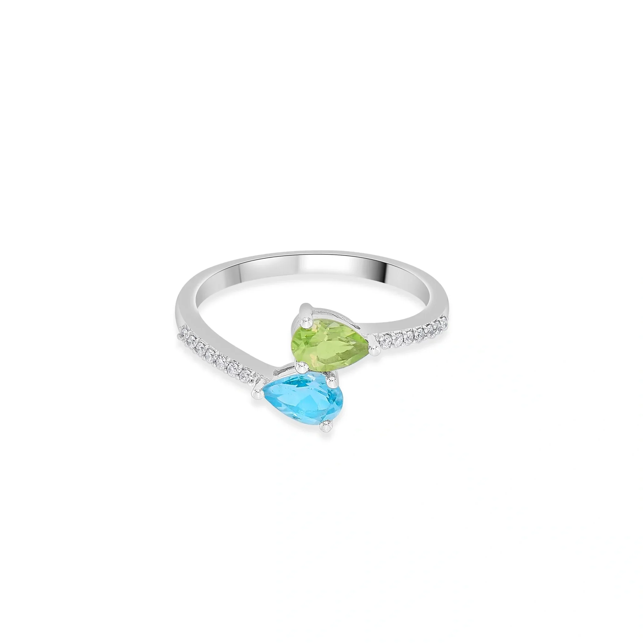 Color Pop Statement Spark Duo Ring - Image 3