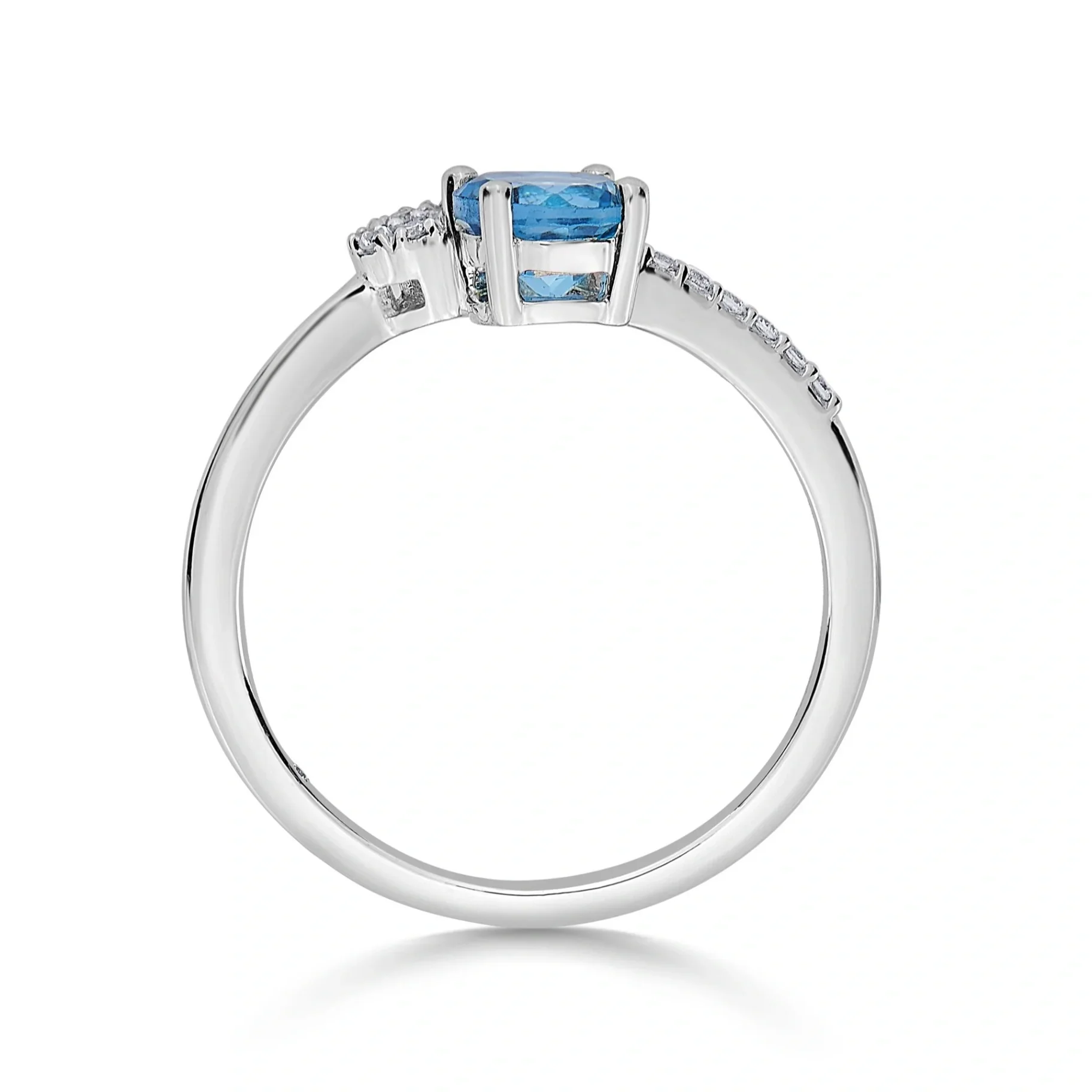 Color Pop Twist and Dazzle Ring in Blue Topaz - Image 5