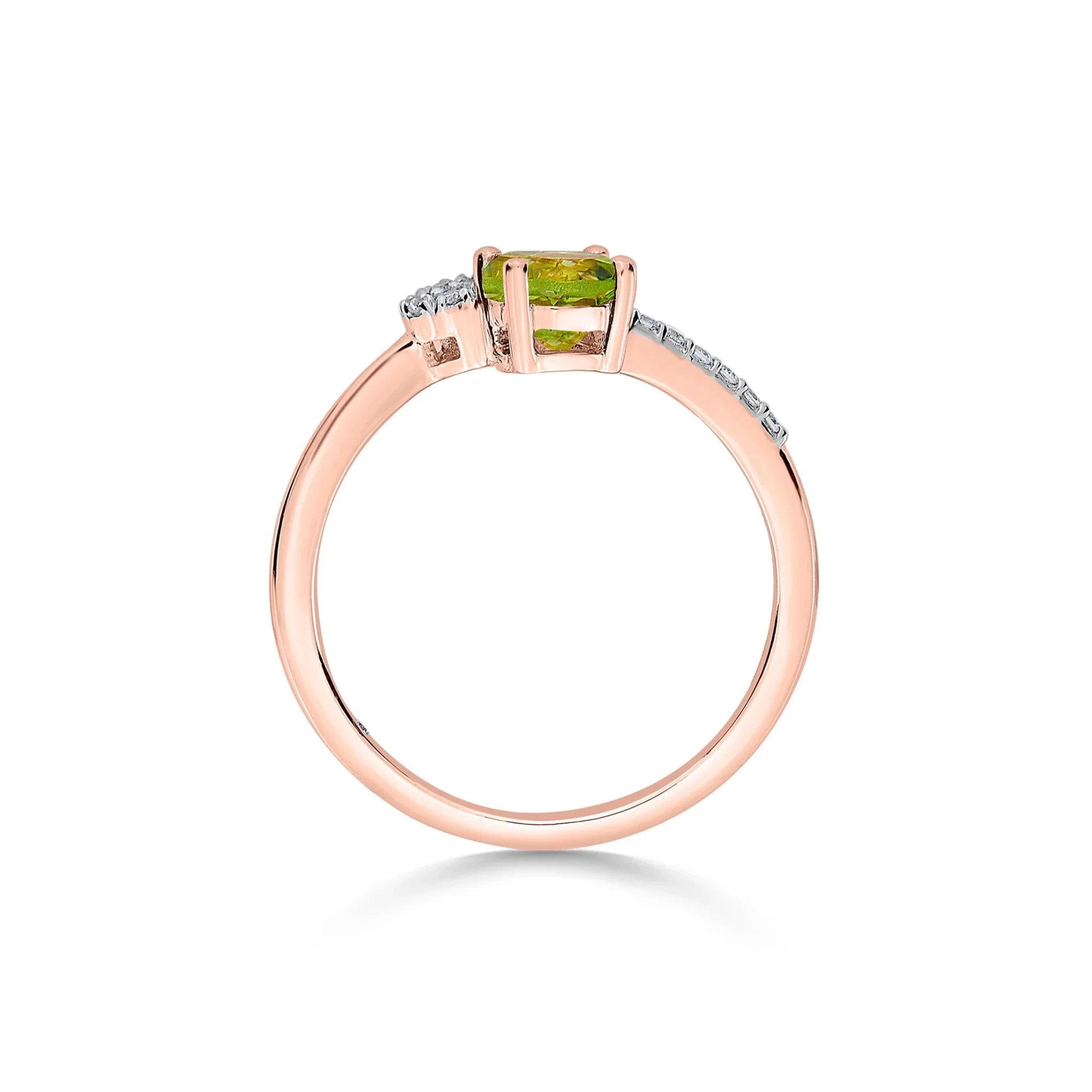 Color Pop Twist and Dazzle Ring in Peridot - Image 3