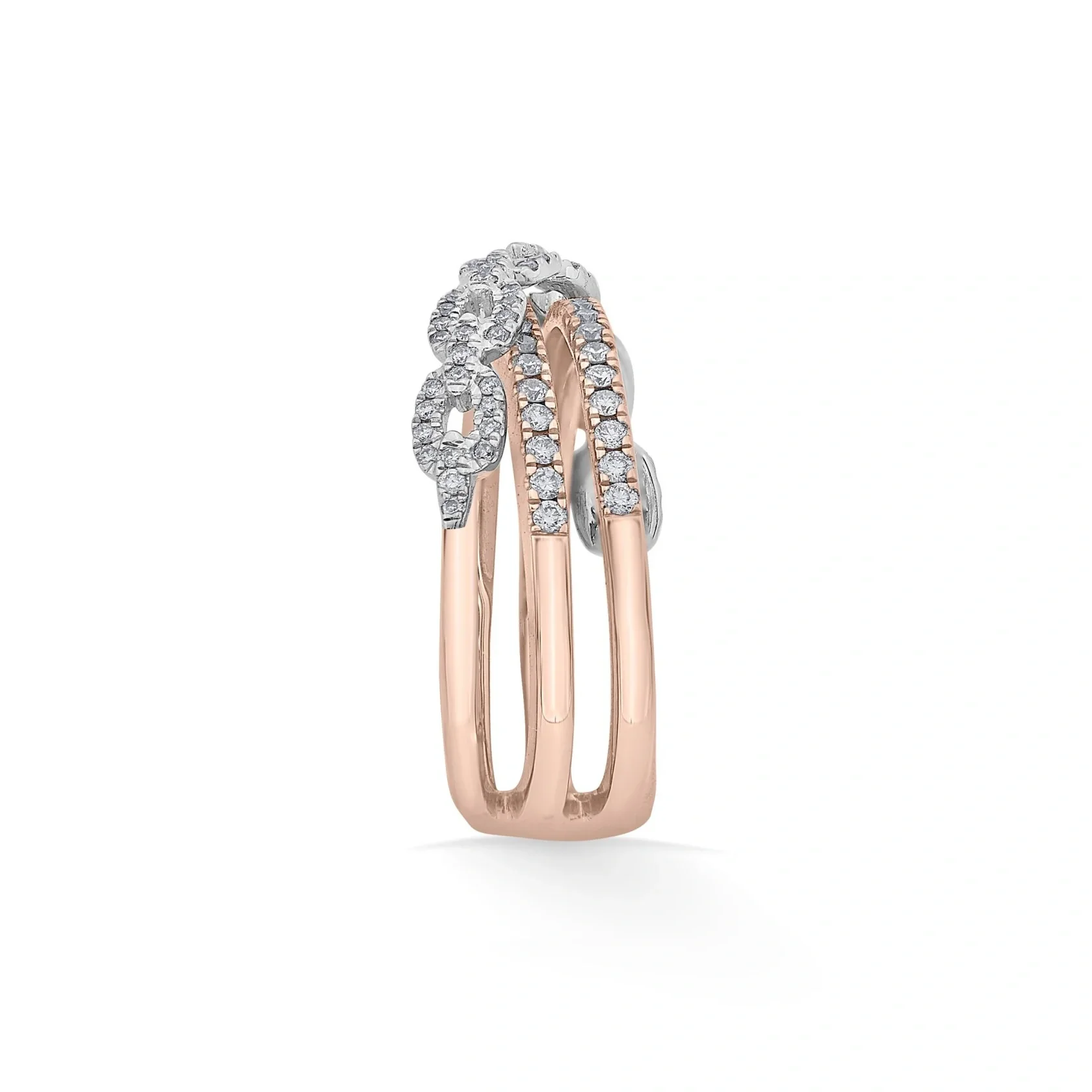 Cuban Crown Sync Wave Ring - Image 5