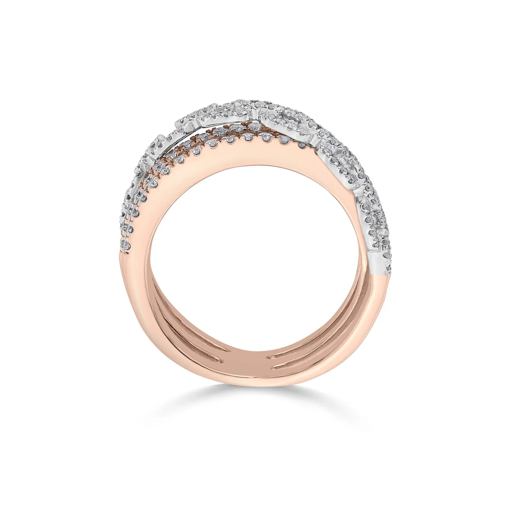 Cuban Crown Sync Wave Ring - Image 6