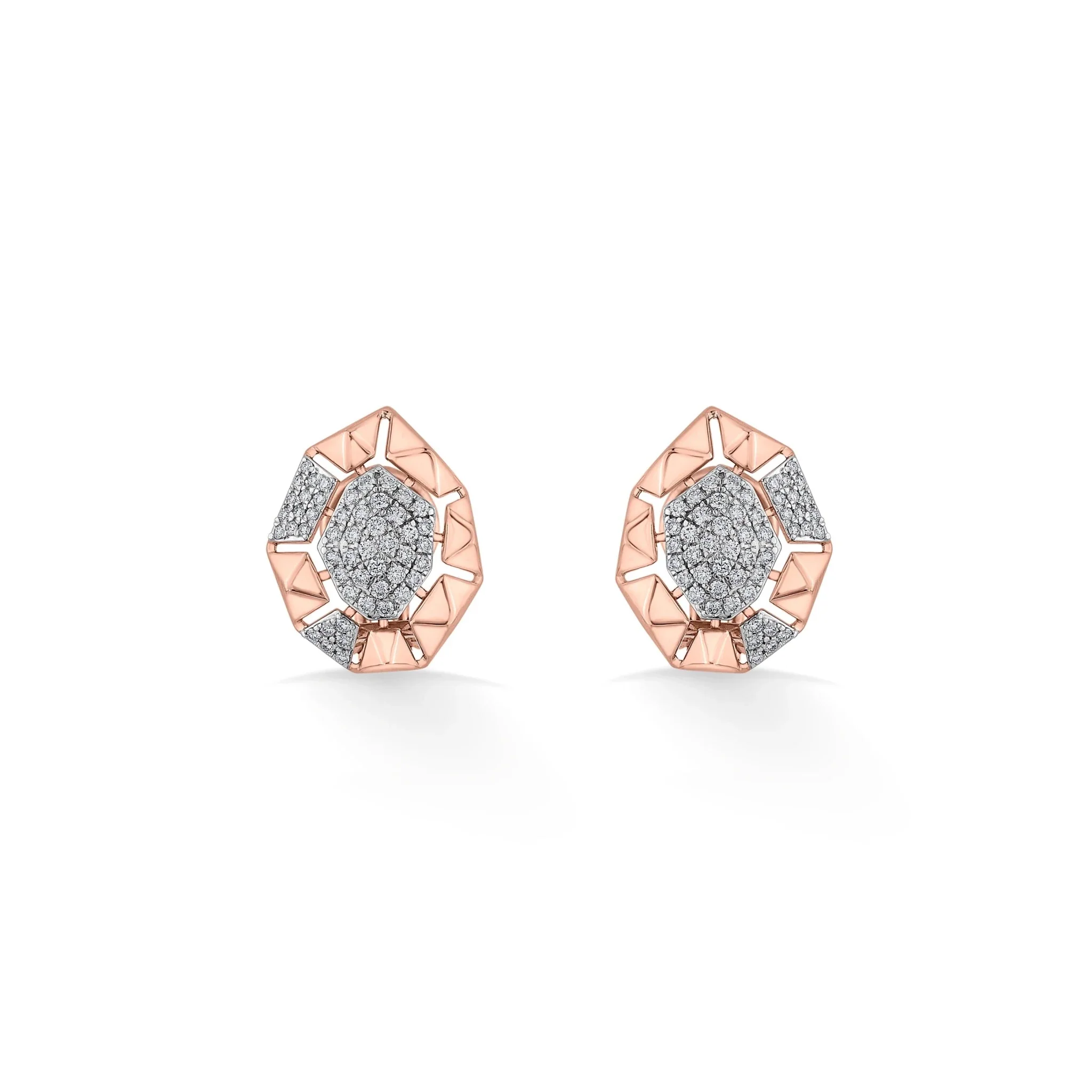 Cuban Crystal Geo Luxe Studs