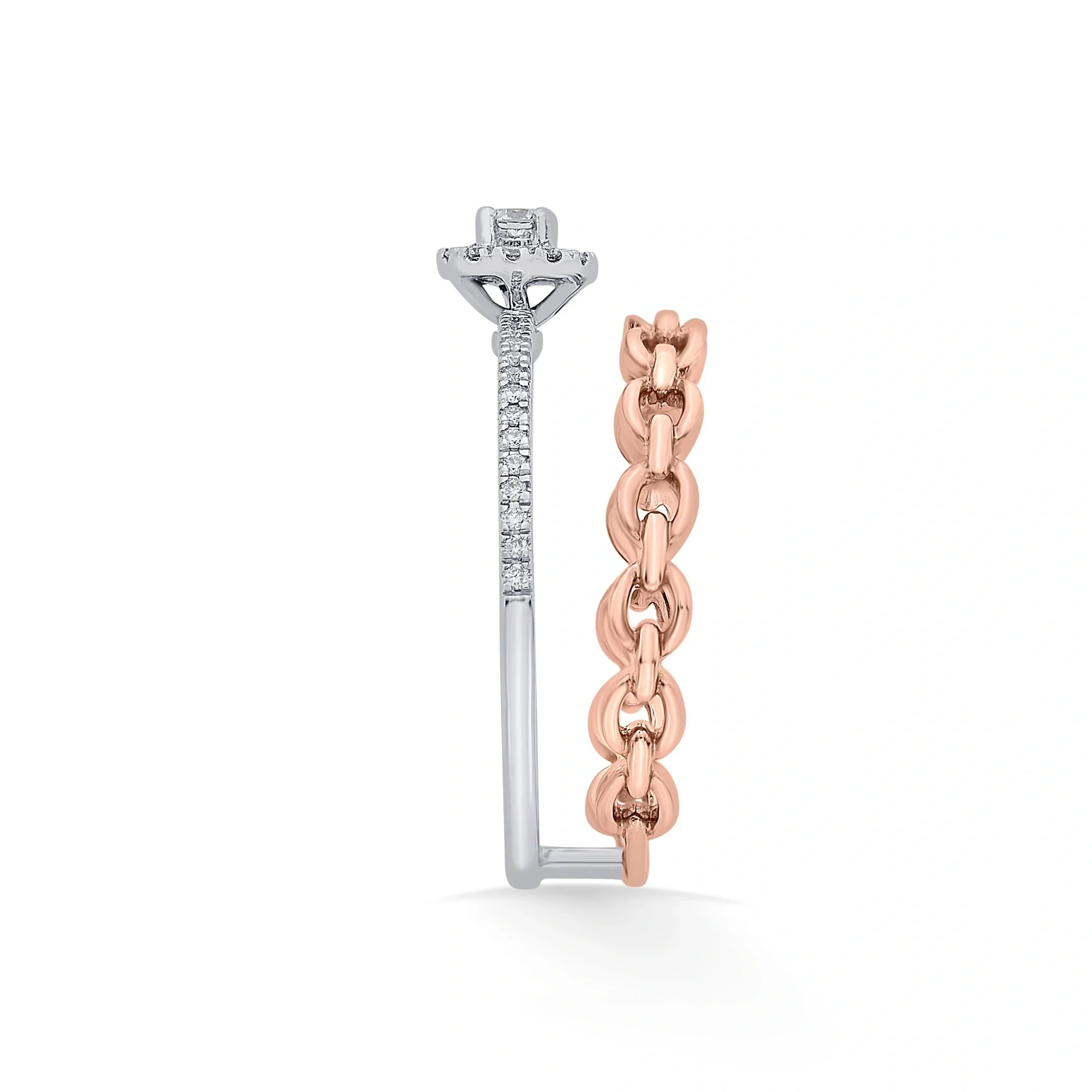 Cuban Halo Rose Reign Ring - Image 5
