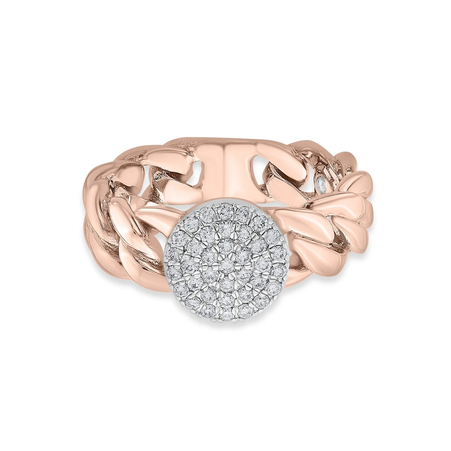Cuban Link Diamond Dazzle Ring - Image 3