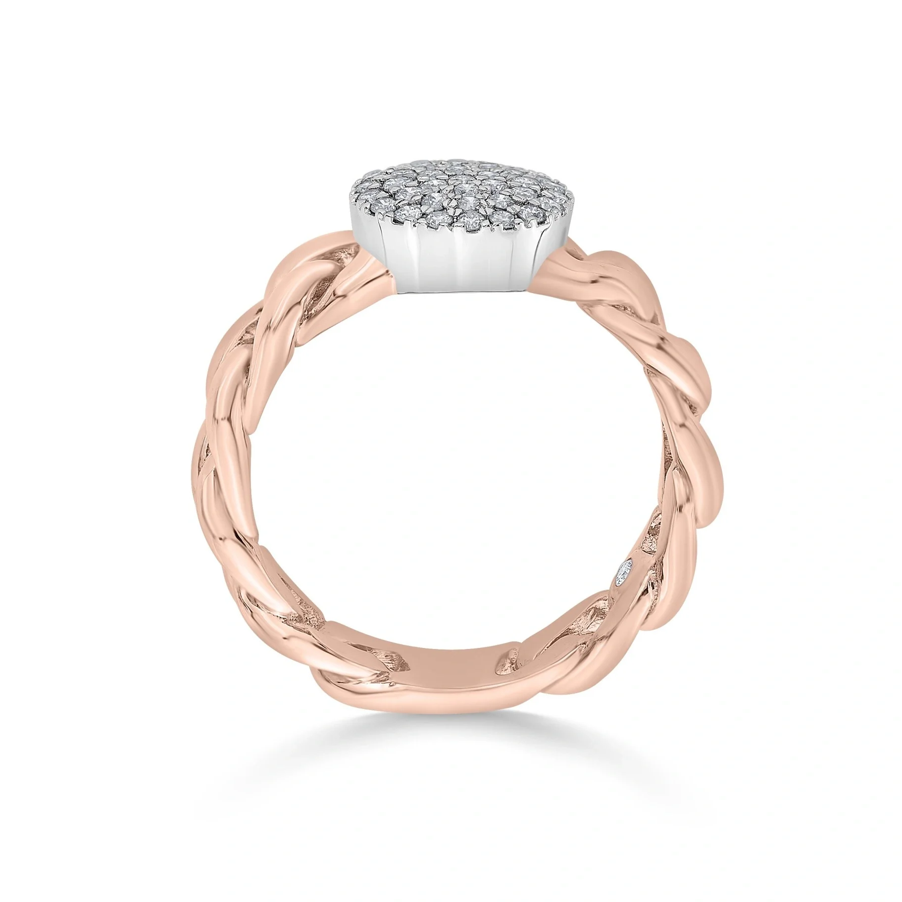 Cuban Link Diamond Dazzle Ring - Image 4