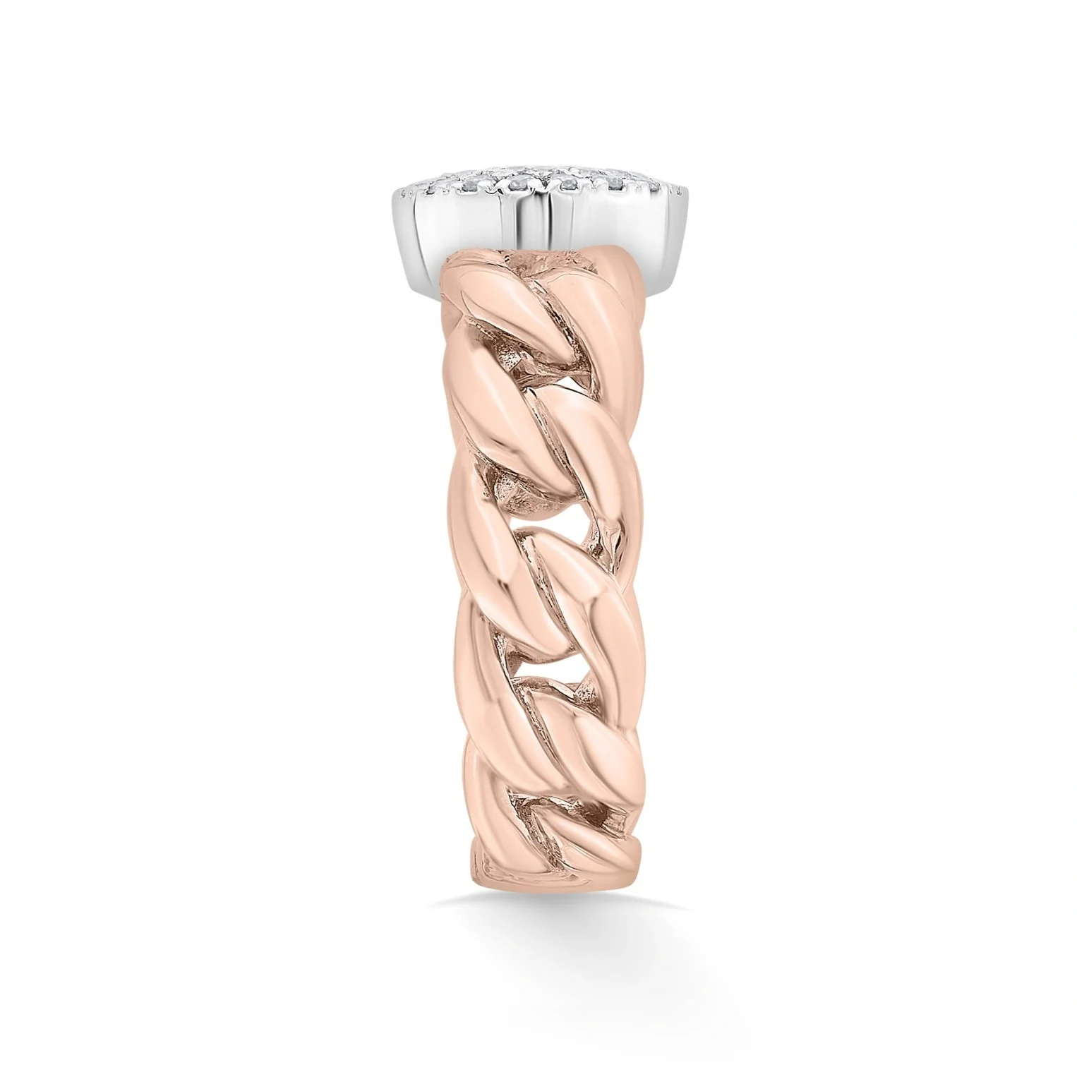 Cuban Link Diamond Dazzle Ring - Image 5