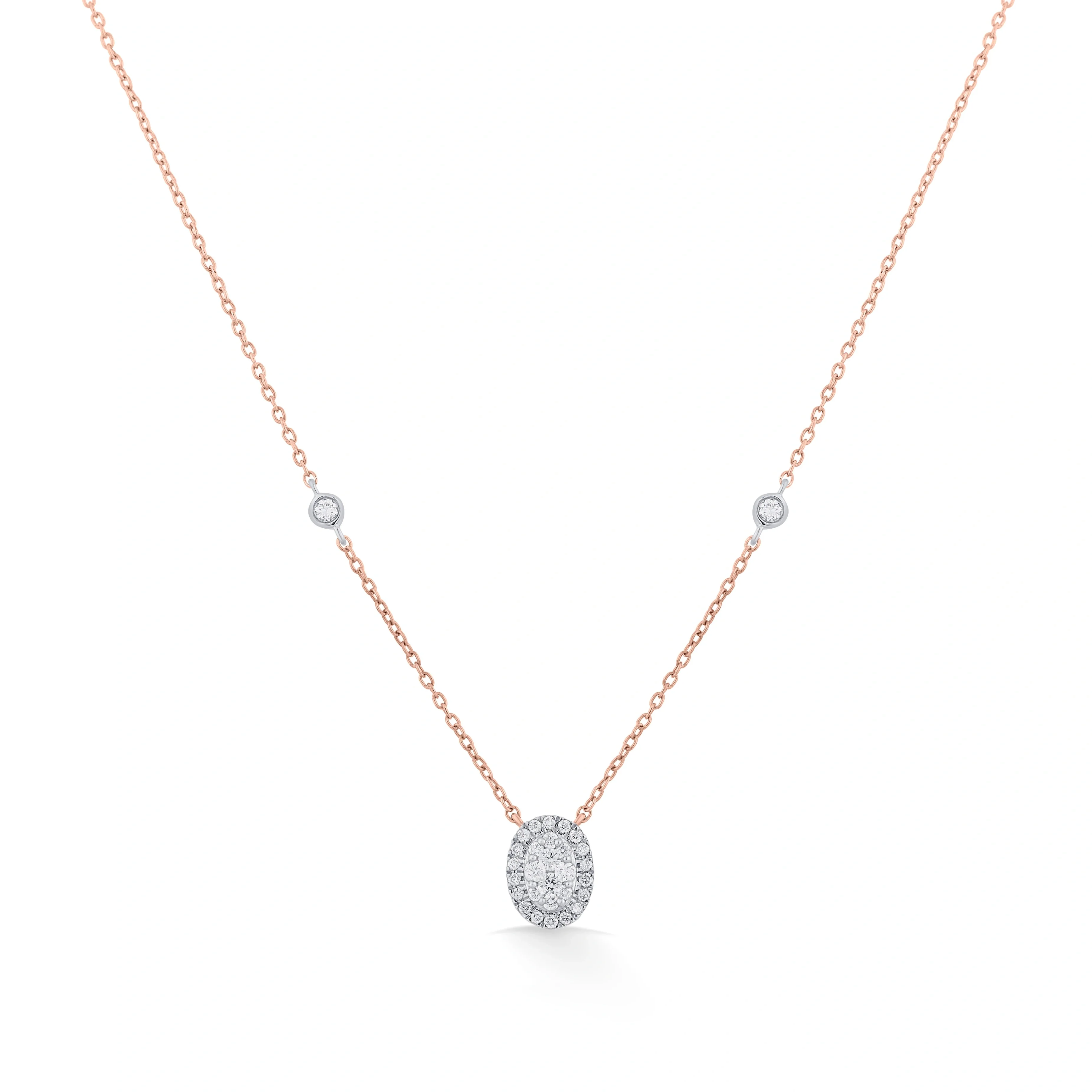 Deck Up Oval Dazzle Luxe Necklace