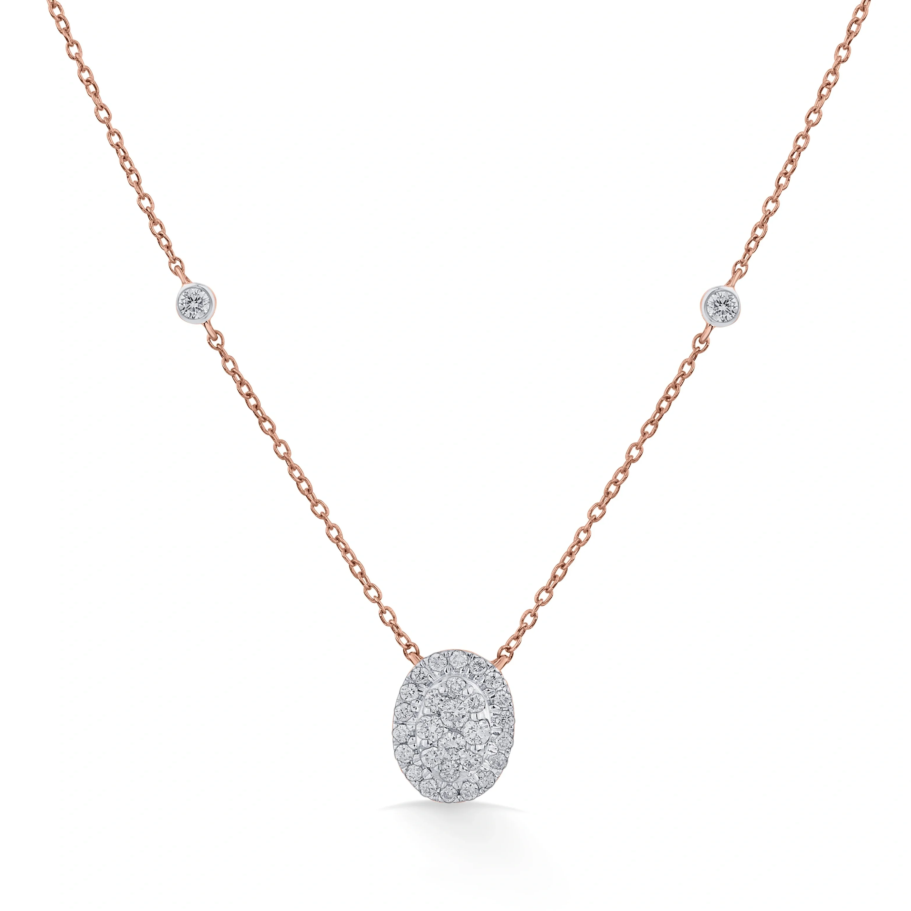 Deck Up Oval Glitz Royale Necklace