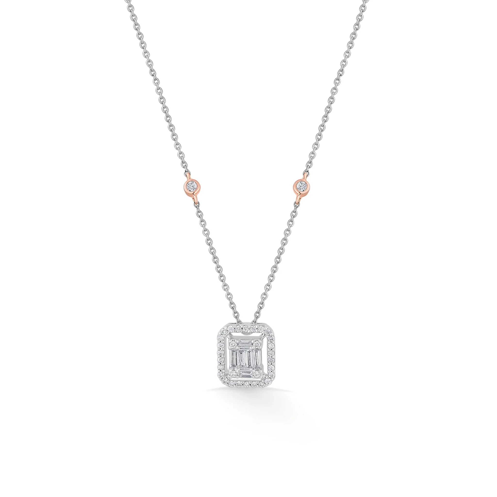 Emerald Allure Halo Luxe Necklace