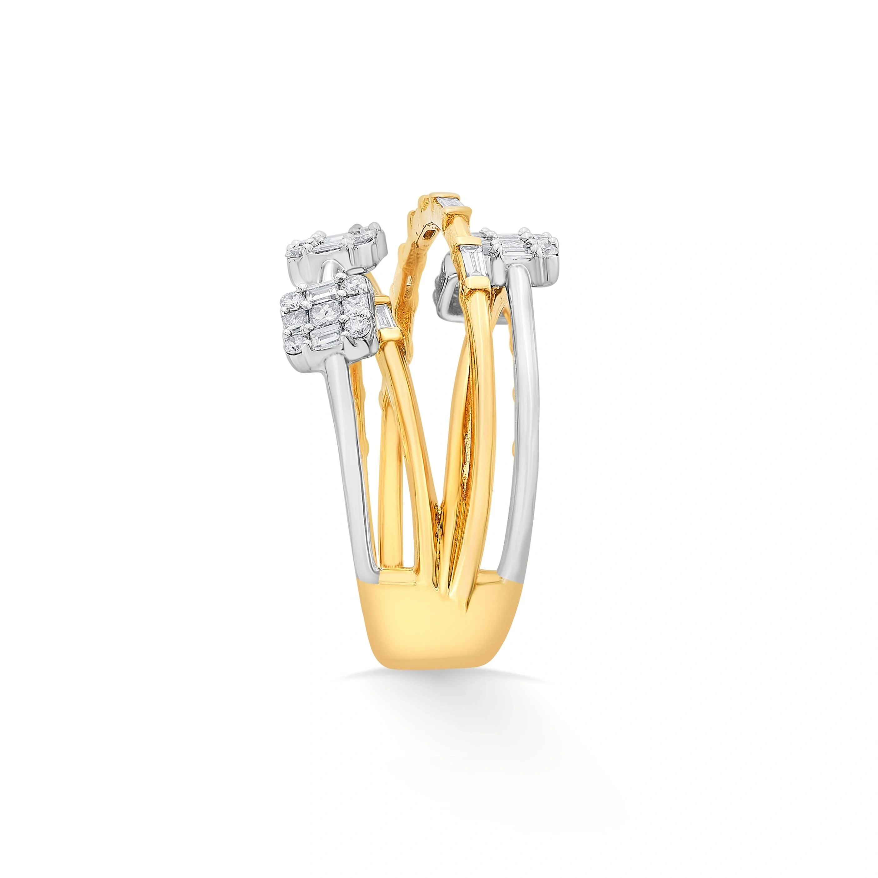 Enchante Contemporary Couture Baguette Ring - Image 4