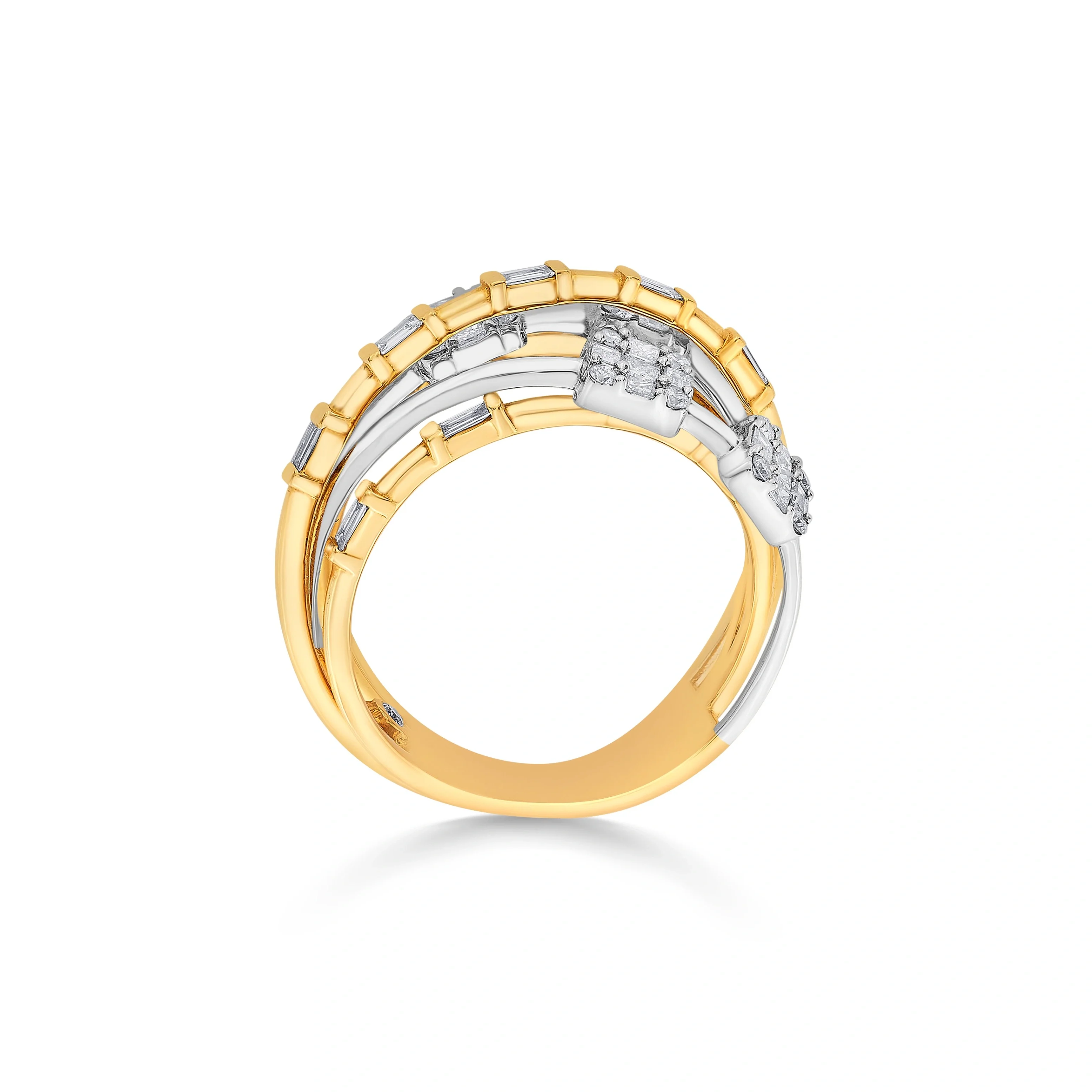 Enchante Contemporary Couture Baguette Ring - Image 5