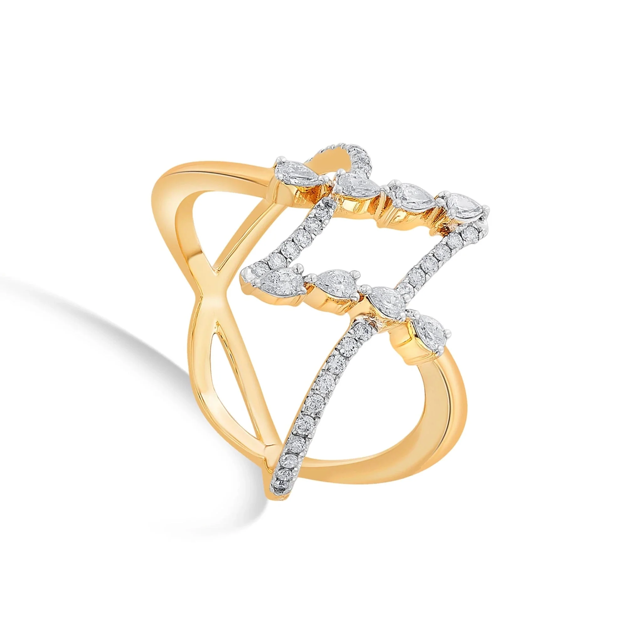 Enchante Cosmic Sparkle Criss-Cross Ring