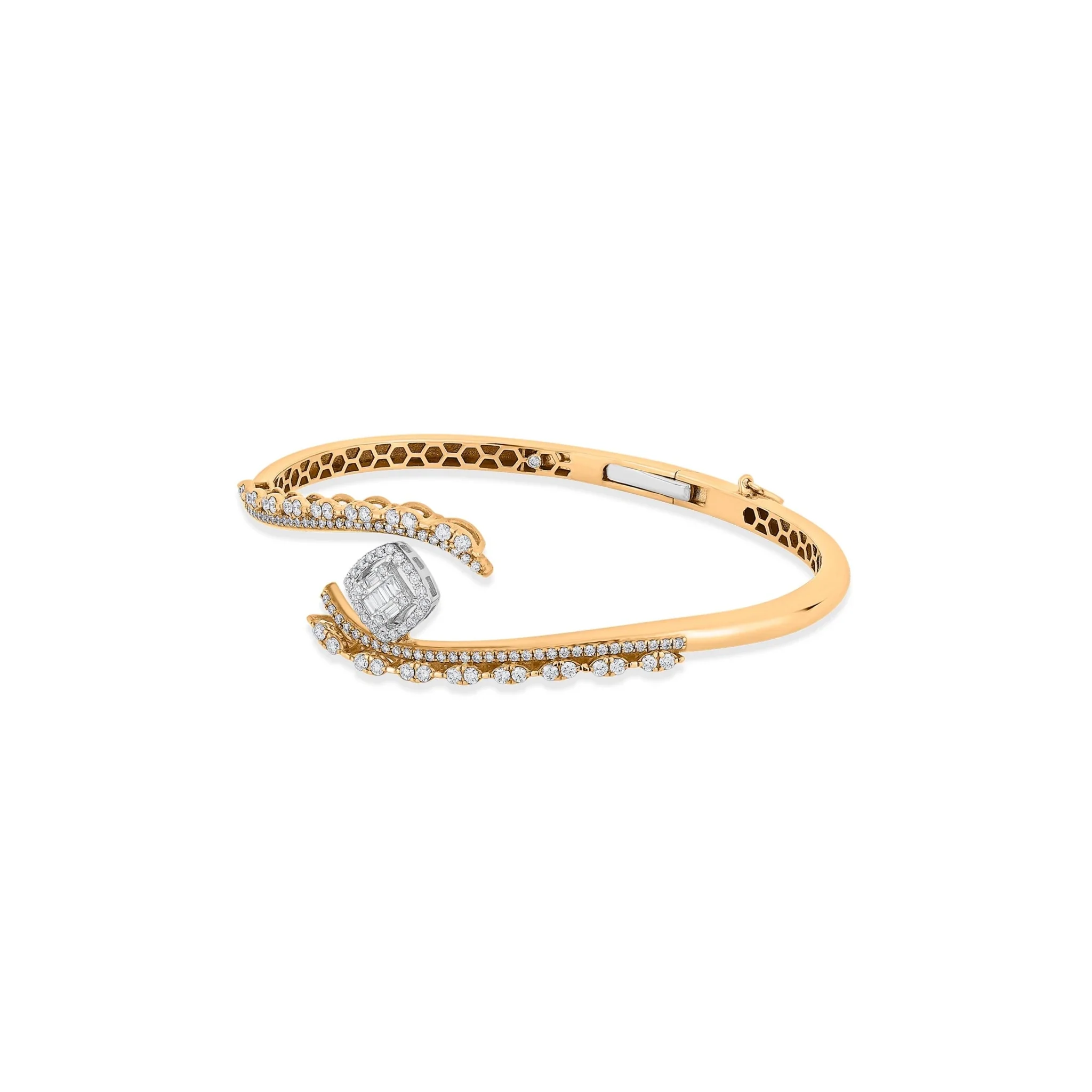 Enchante Diamond Crescent Torque Bracelet - Image 2