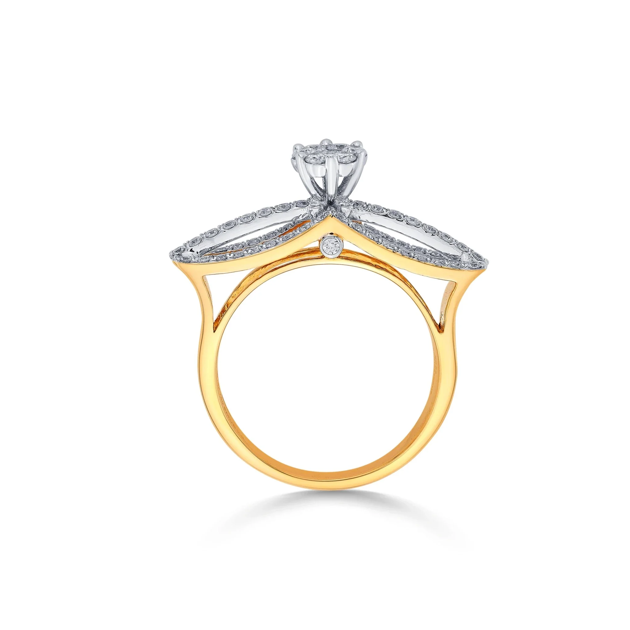 Enchante Luxe Floral Cluster Contour Ring - Image 3