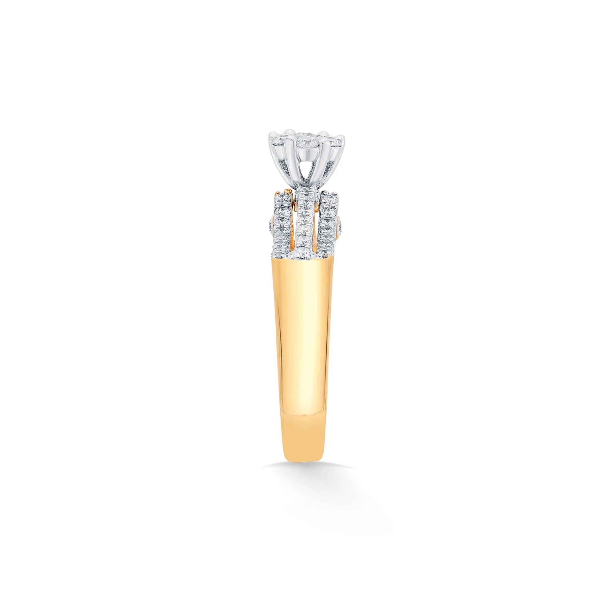 Enchante Luxe Floral Cluster Contour Ring - Image 4
